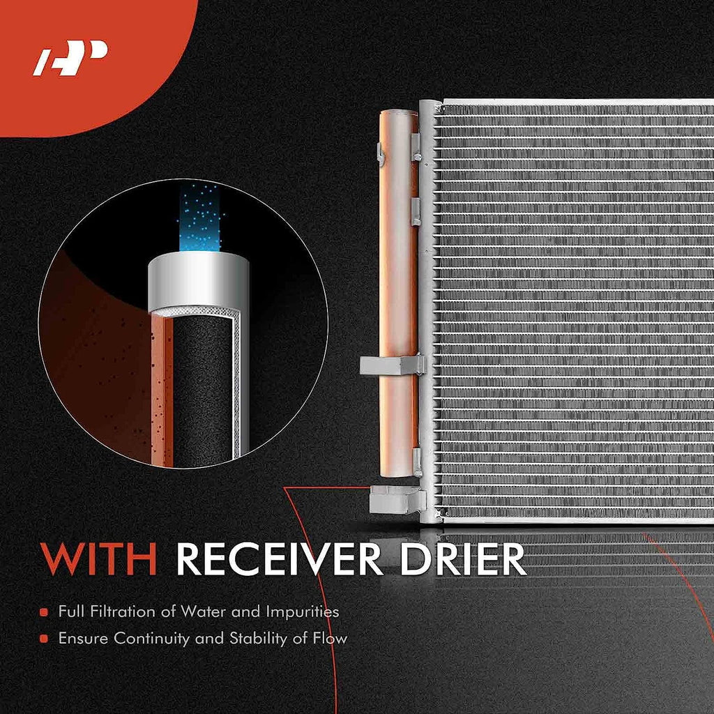 A-Premium Air Conditioning A/C Condenser Compatible with Smart Fortwo 2008-2015 L3 1.0L