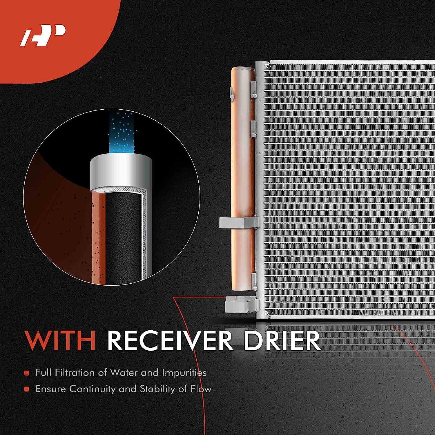 A-Premium Air Conditioning A/C Condenser Compatible with Smart Fortwo 2008-2015 L3 1.0L