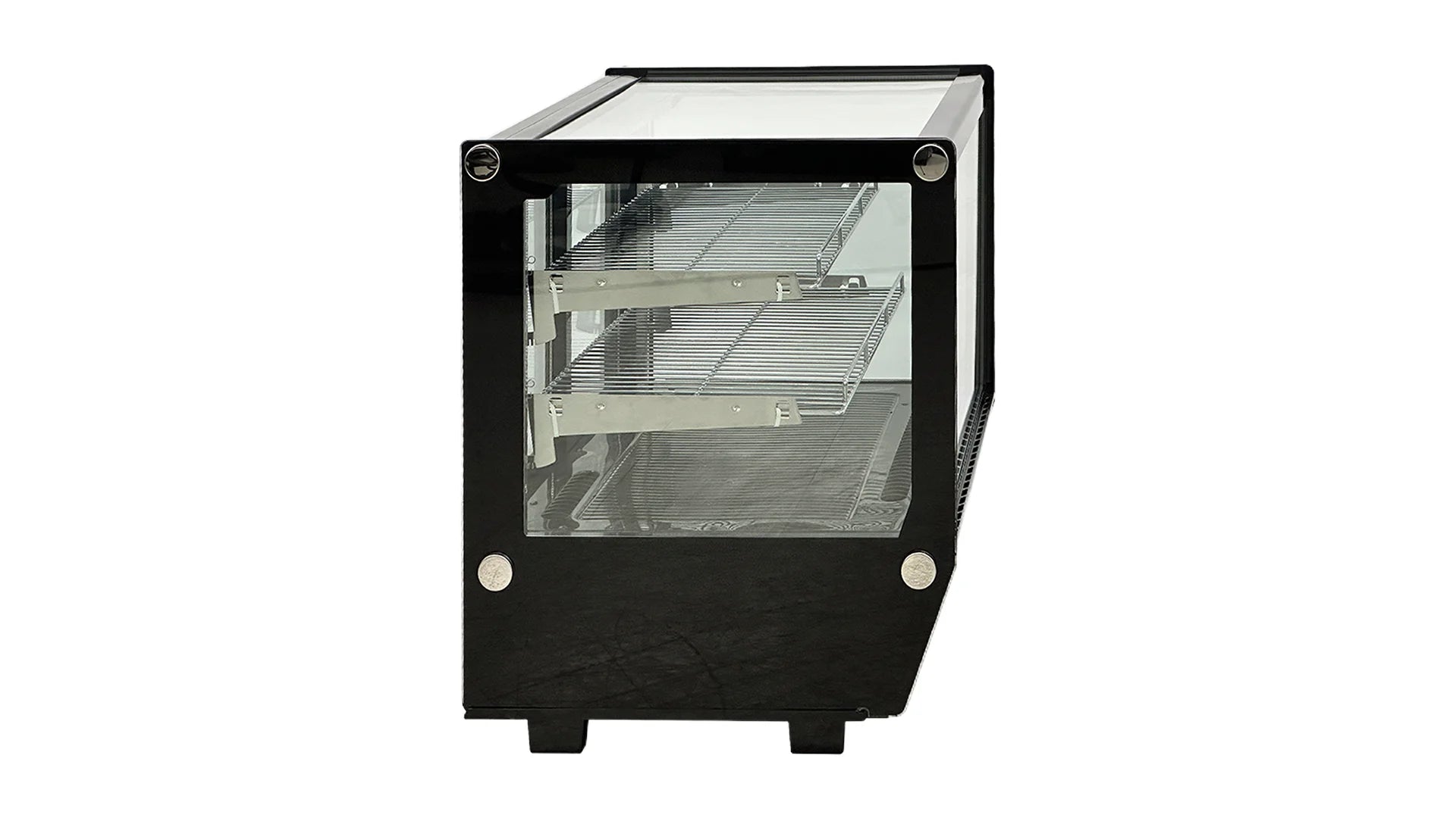 23 in. 4.2 Cu.Ft Countertop Refrigerator, Bakery Display Case, Commercial Refrigerator 23''x18.6''x22.5''