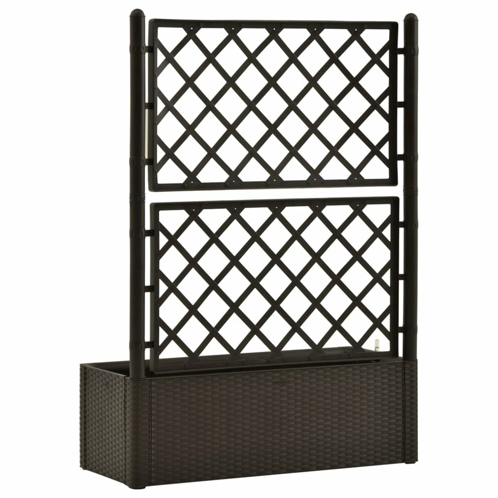 ametoys Garden Raised Bed with Trellis and Self Watering System Mocha