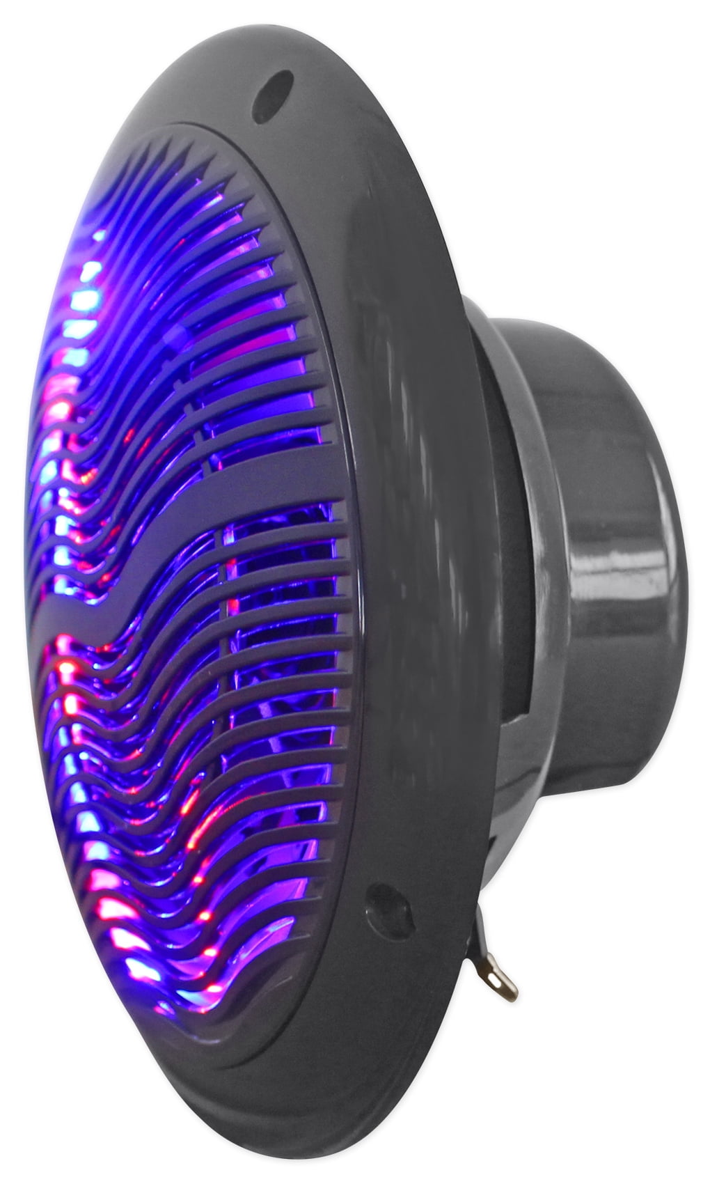 (4) Rockville RMC65LB 6.5" 1200w Black Marine Speakers w/Multi Color LED+Remote