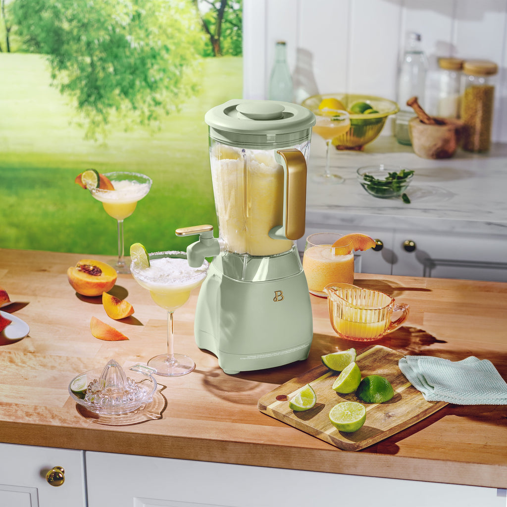 Beautiful Slush Crush 60 oz 4-Speed Frozen Drink Maker, White Icing by Drew Barrymore