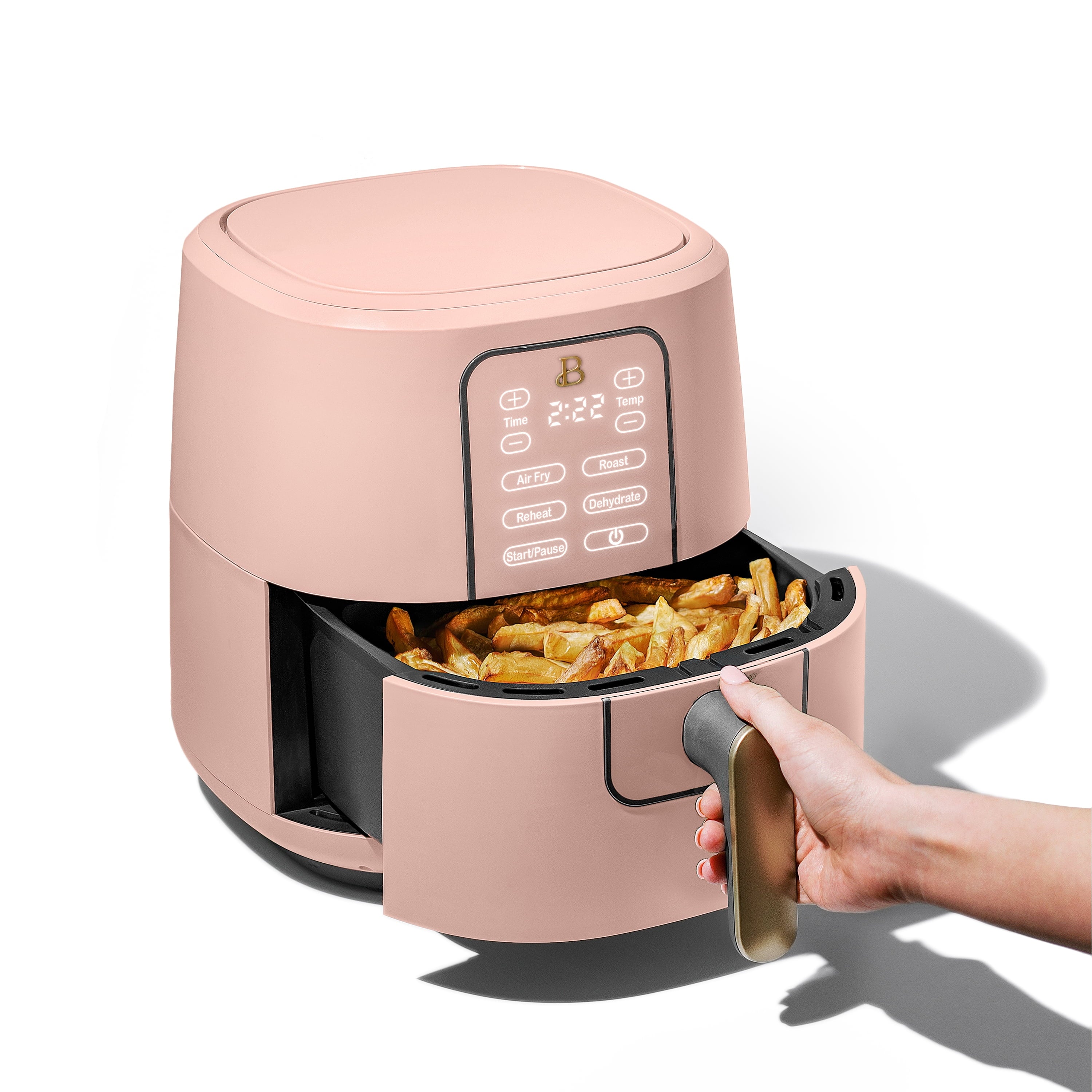 Beautiful 6 Qt Air Fryer with TurboCrisp Technology and Touch-Activated Display, White Icing by Drew Barrymore