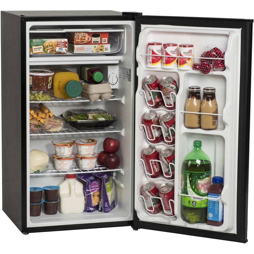 Arctic King 3.3 Cu ft Single Door Mini Fridge, Black