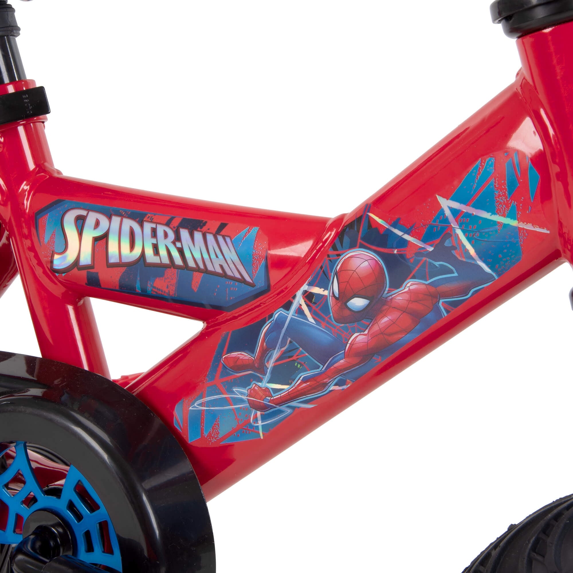 12" Marvel Spider-Man Bike with Training Wheels, for Boys', Red by Huffy