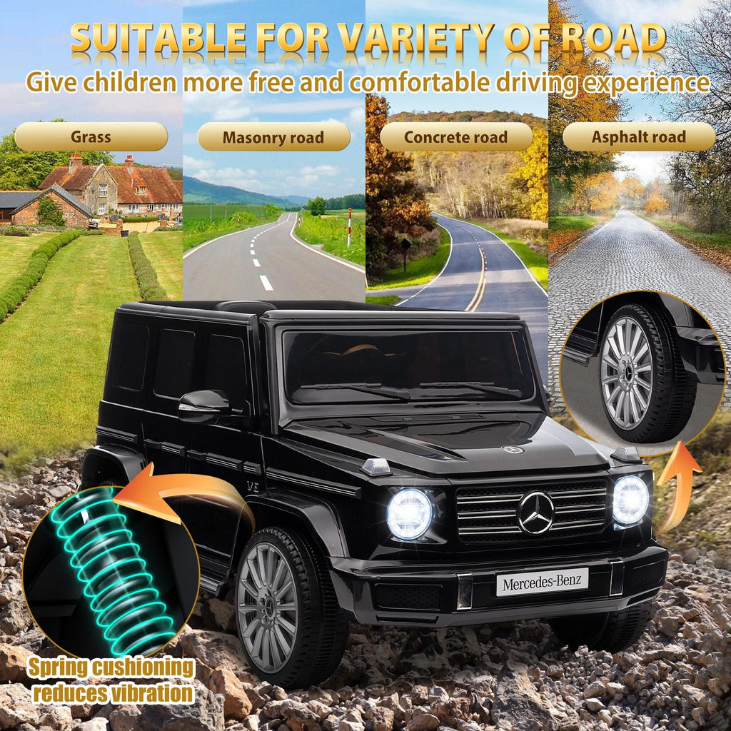 24V Ride on Car with Remote Control for Kids Mercedes Benz Ride on Car Toy for Boys and Girls 3-6 Years Old, Electric Vehicle, Bluetooth, LED Light, White