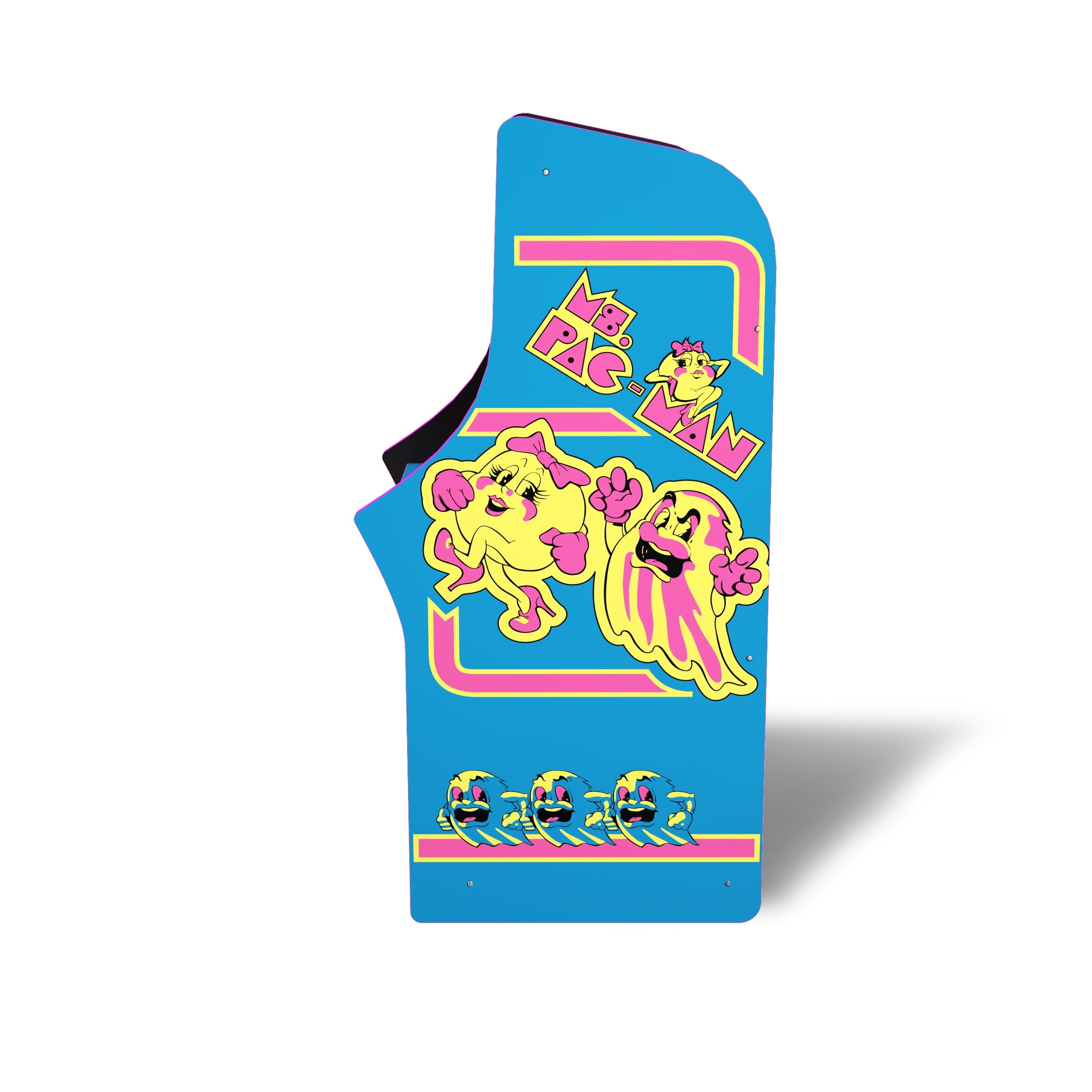 Arcade1Up Ms. PAC-MAN Classic Arcade Game, built for your home, 4-foot-tall stand-up cabinet, 14 classic games, and 17-inch screen