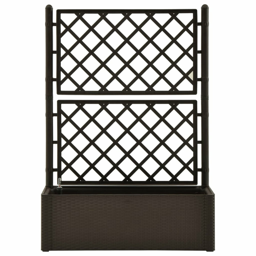 ametoys Garden Raised Bed with Trellis and Self Watering System Mocha