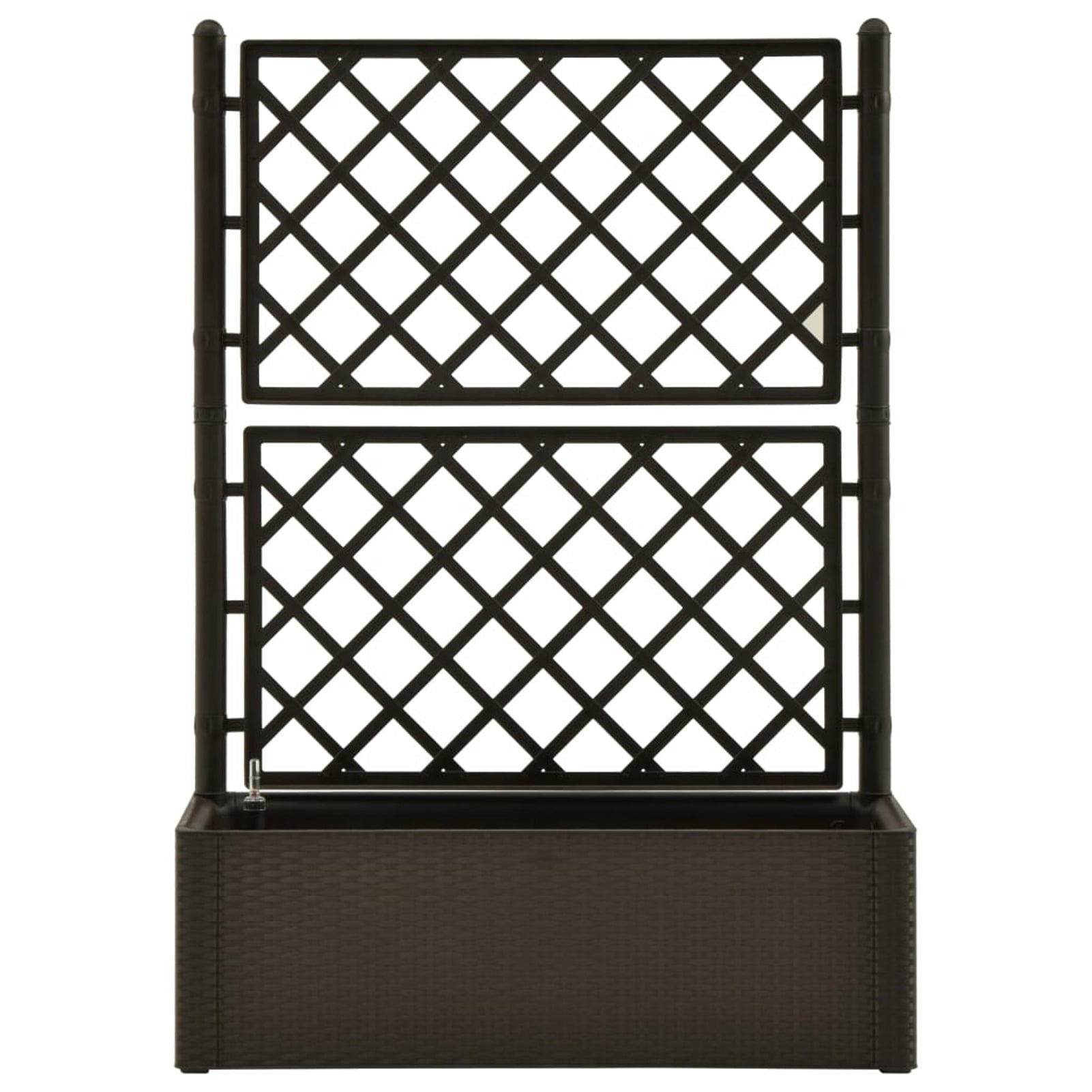 ametoys Garden Raised Bed with Trellis and Self Watering System Mocha