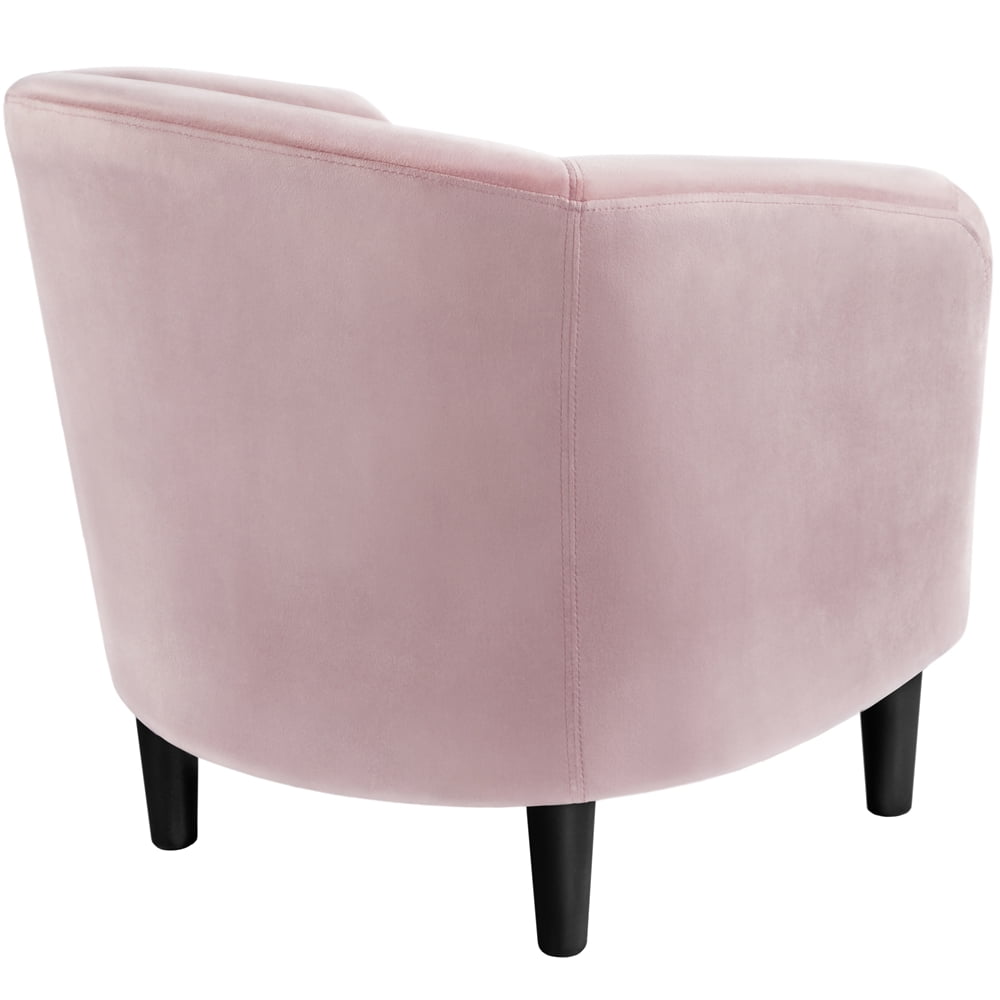 Alden Design Upholstered Velvet Club Accent Chair for Living Room, Yellow