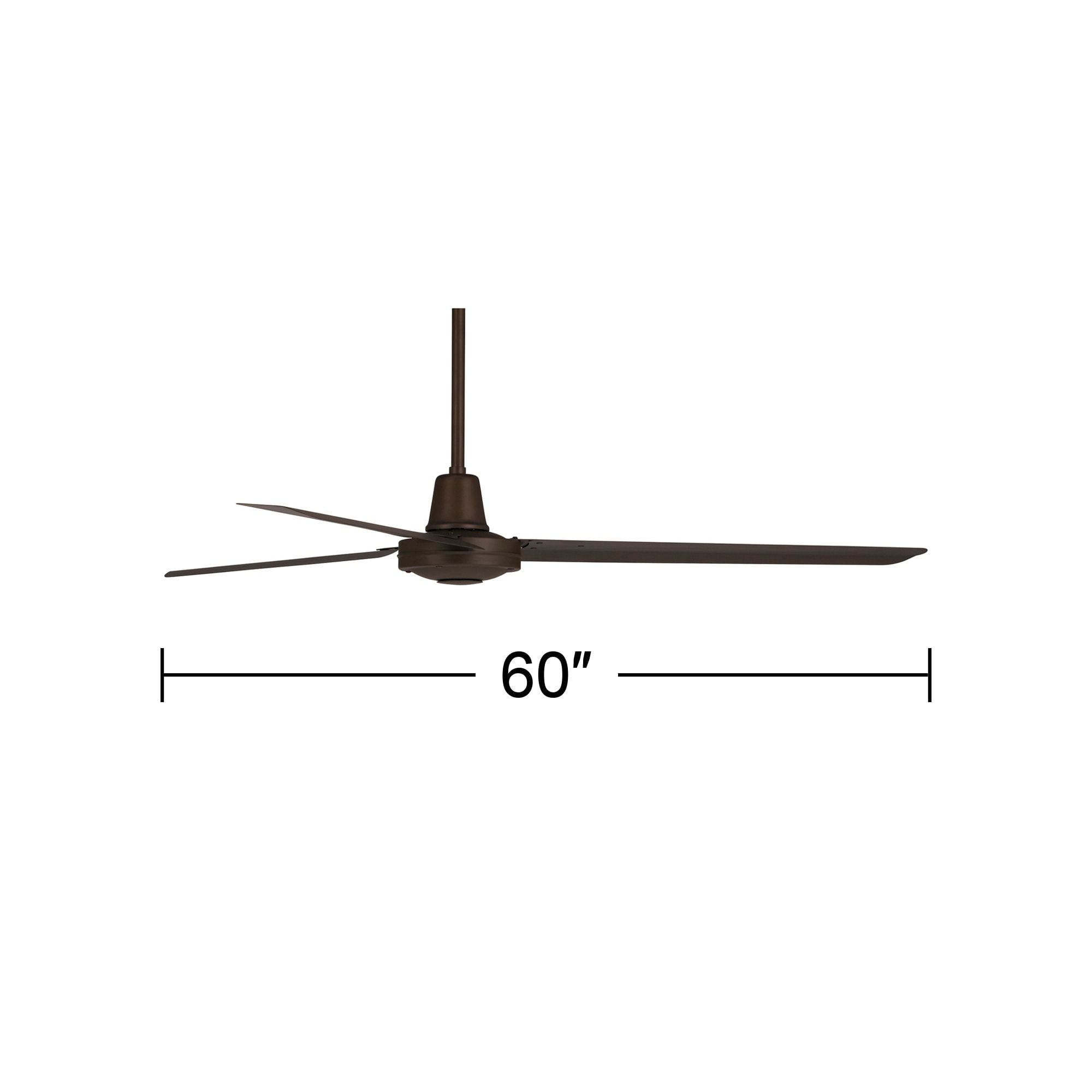 60" Casa Vieja Turbina DC Modern Industrial Indoor Outdoor Ceiling Fan with Remote Control Oil Rubbed Bronze Damp Rated for Patio Exterior House Porch