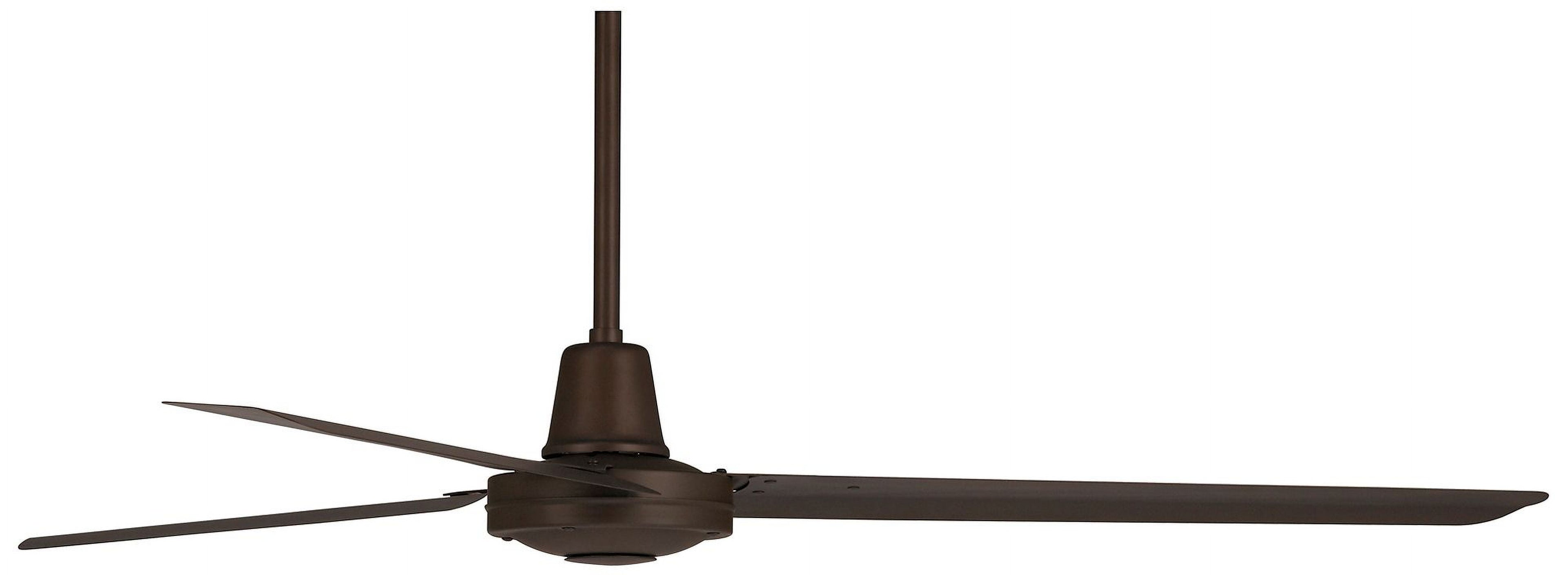 60" Casa Vieja Turbina DC Modern Industrial Indoor Outdoor Ceiling Fan with Remote Control Oil Rubbed Bronze Damp Rated for Patio Exterior House Porch
