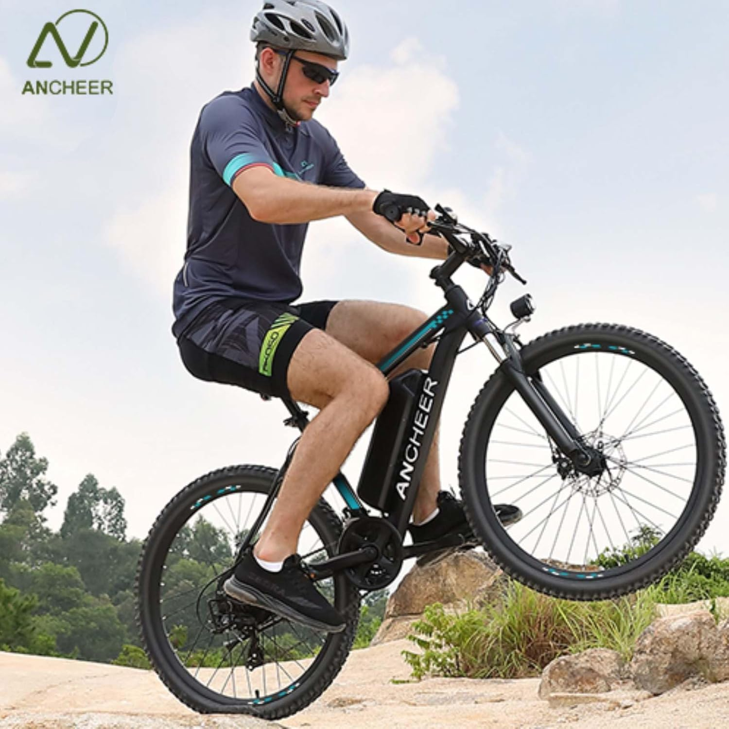 ANCHEER Gladiator 500W 26" Electric Bike for Adults, Electric Mountain Bike with 2.1” eMTB Tire, 48V 10.4Ah Battery, 3H Fast Charge, Shimano 21 Speed, Adults Electric Bicycle