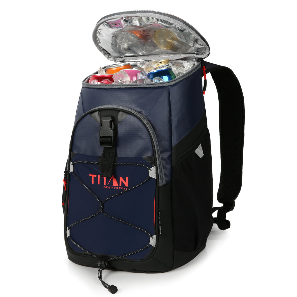Arctic Zone® Titan Deep Freeze® 24 Can/16 Quart Backpack Cooler - Navy