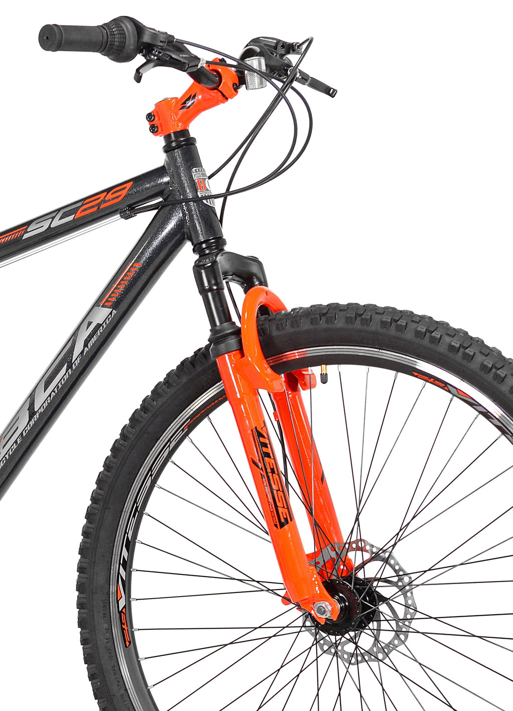 BCA 29" SC29 Adult Mountain Bike, Gray/Orange