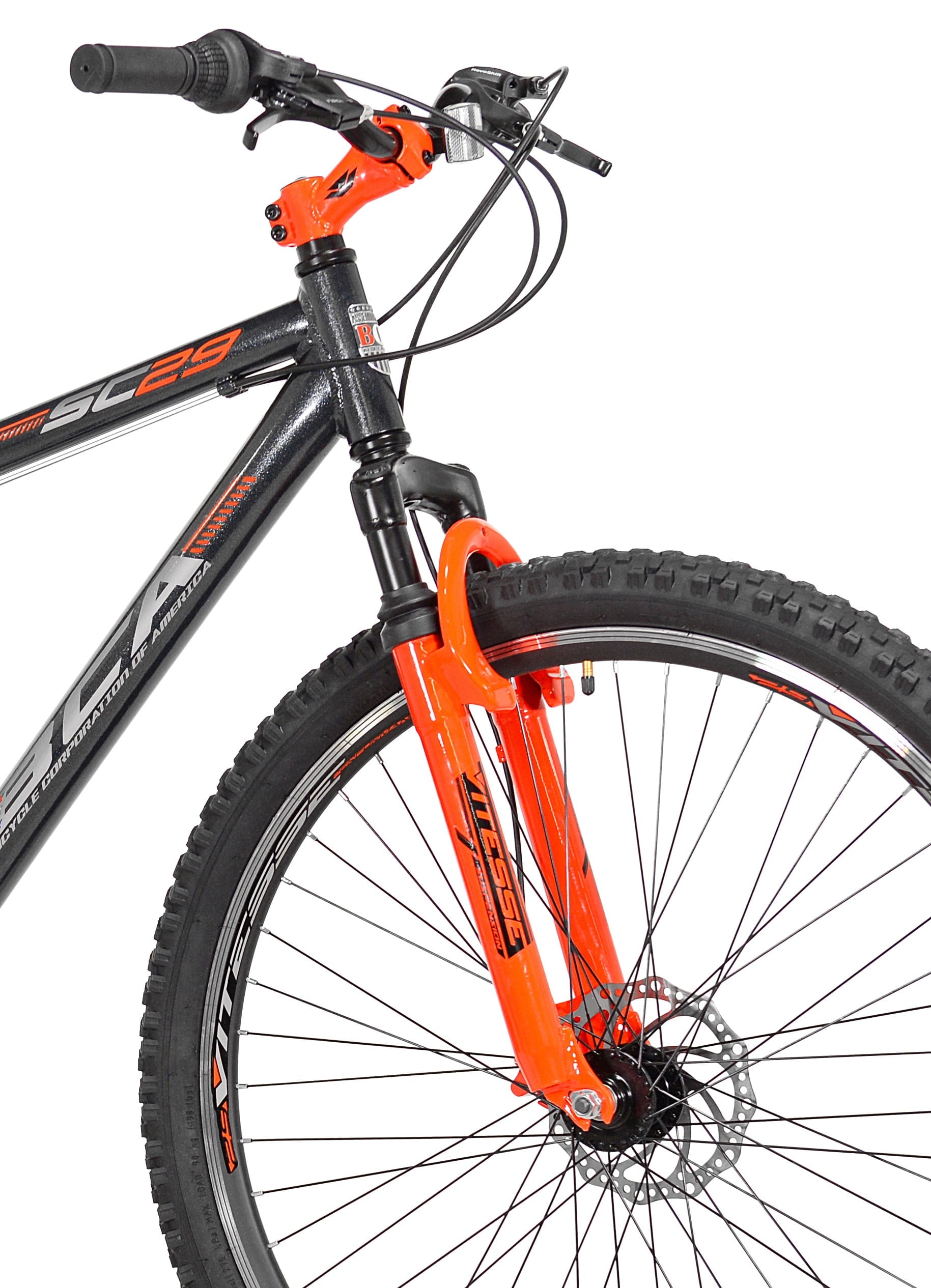 BCA 29" SC29 Adult Mountain Bike, Gray/Orange