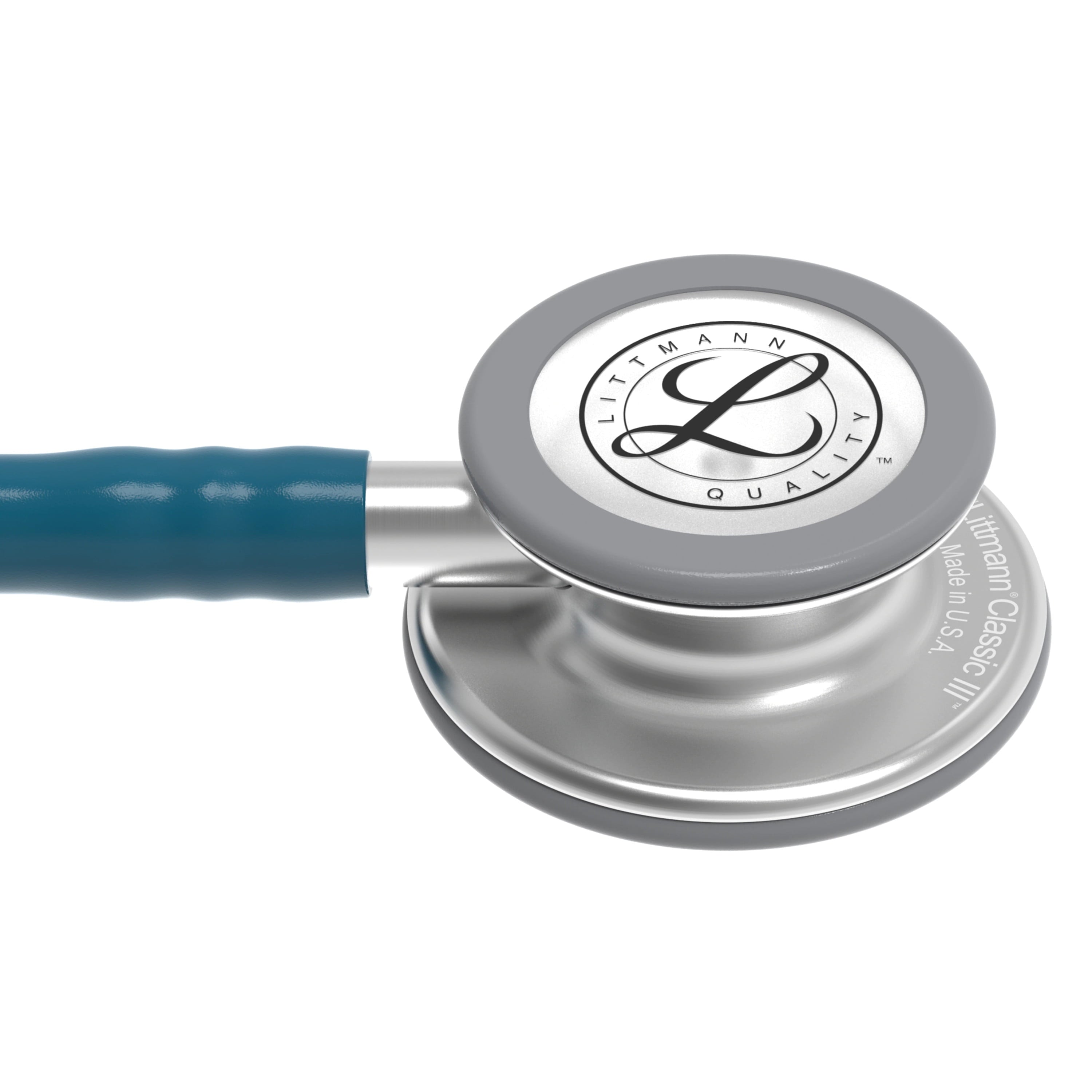 3M Littmann Classic III Stethoscope, Smoke-Finish, Black Tube, 27 inch, 5811