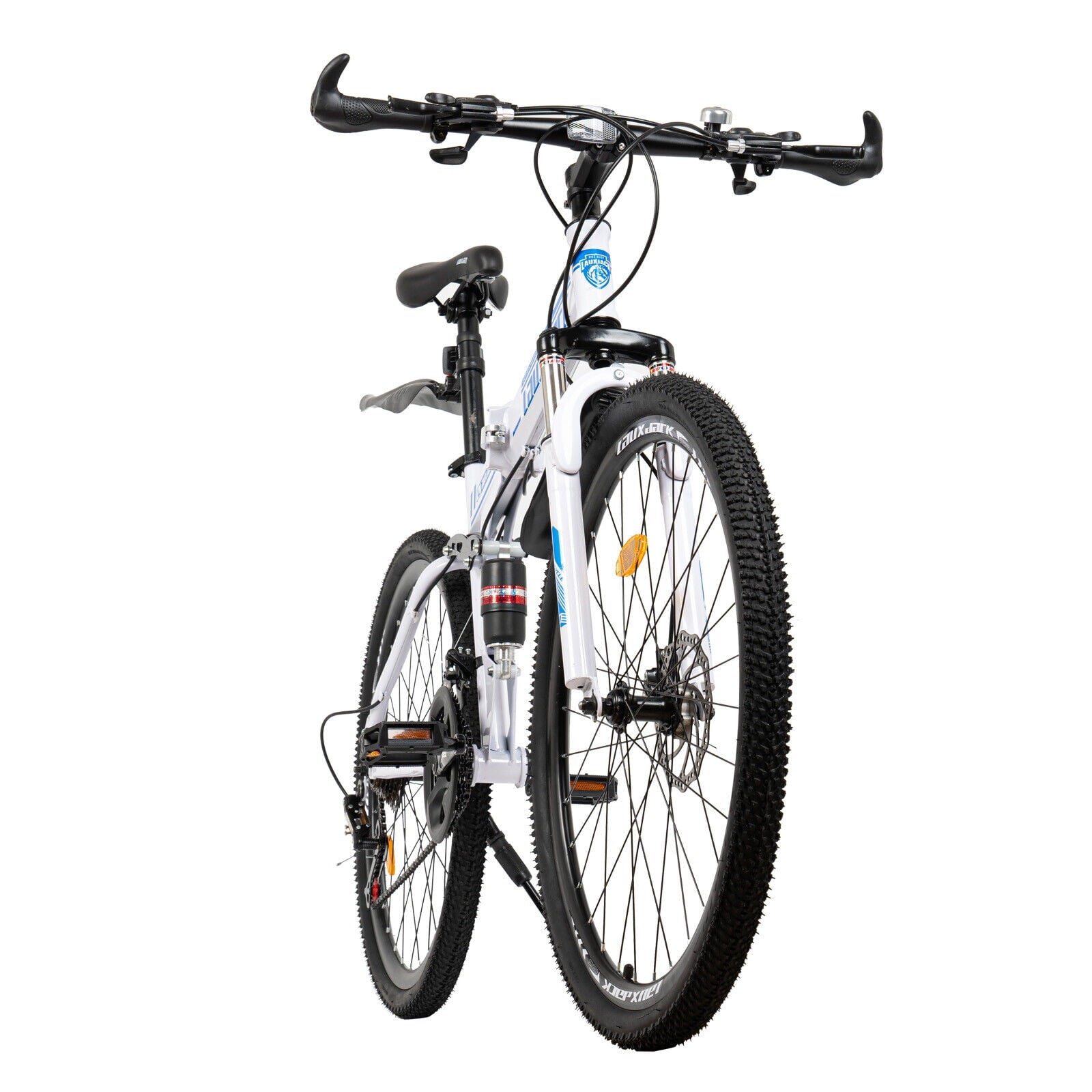 26" Mountain Bike 21-Speed Folding Men Women Bikes Dual Disc Brake MTB Bicycle