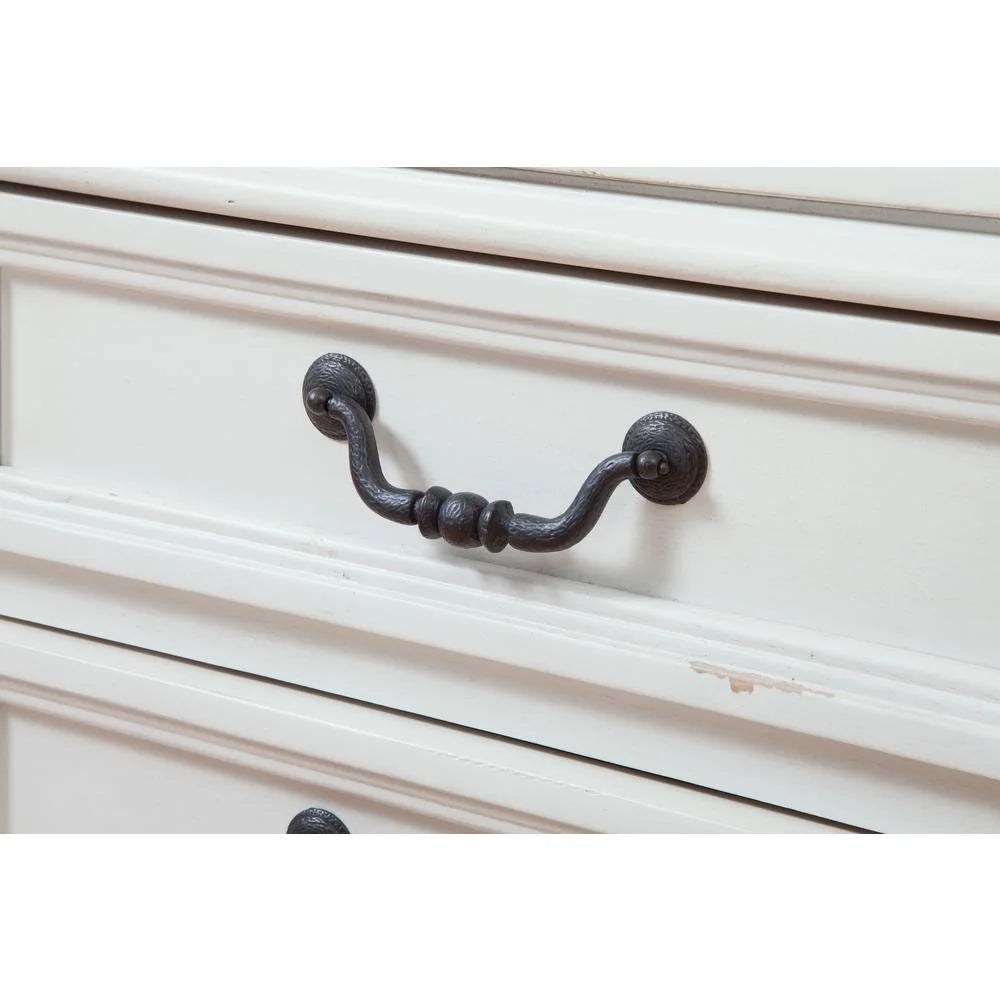 American Woodcrafters Stonebrook 7-Drawer Antique White Wood Dresser