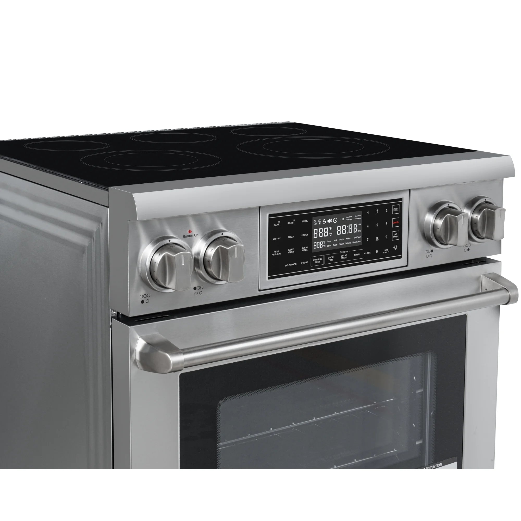 30 Inch Electric Range Professional Range with Tilt Panel Digital controls