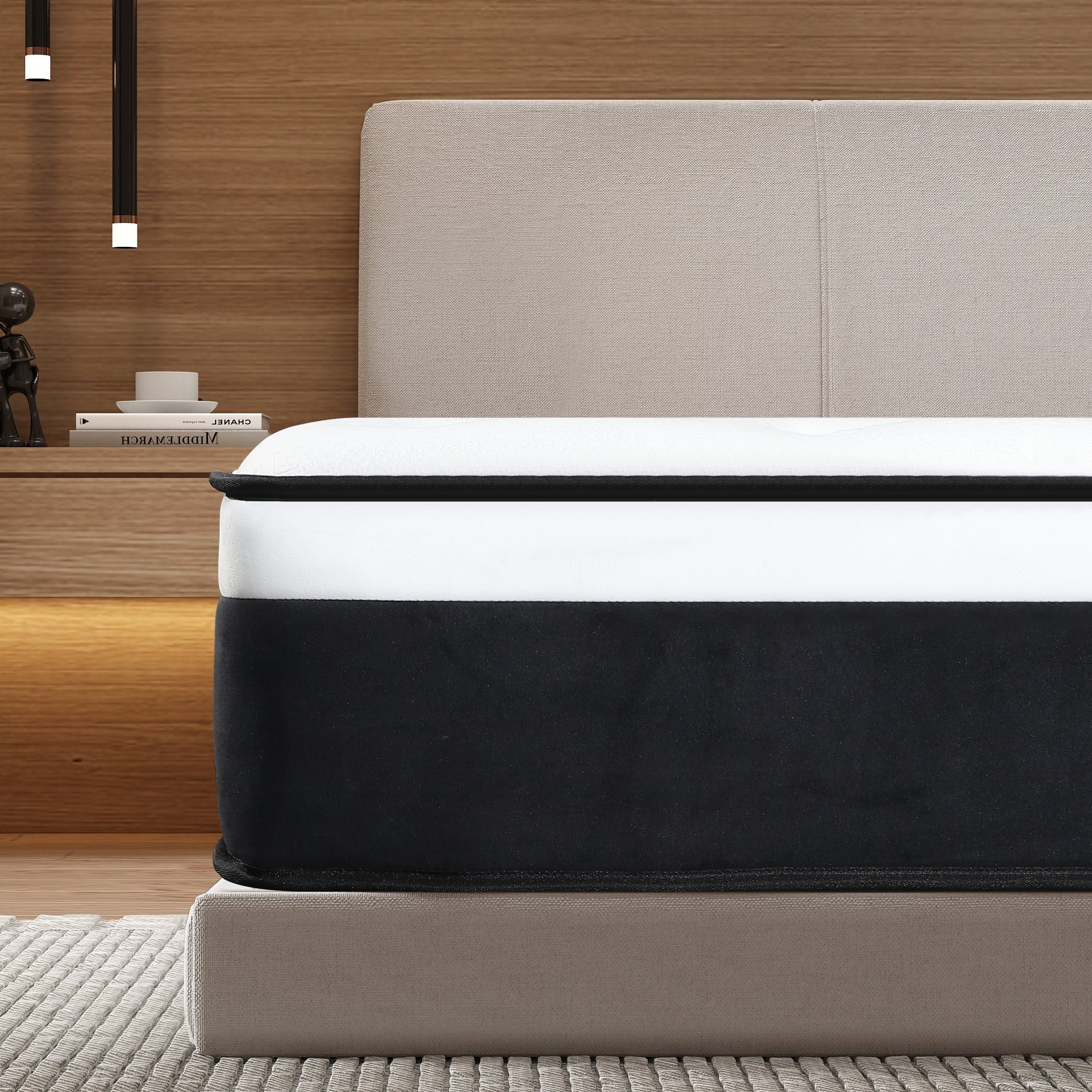 12 inch Queen Mattress,Hybrid Mattresses Medium Firm in a Box