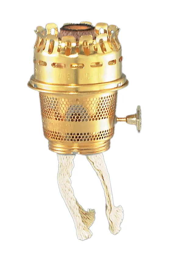 B&P Lamp® Brass Model 23 Aladdin Brand Burner For Heelless Chimney