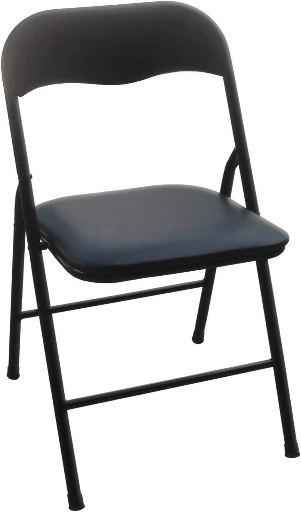 34 Inch Square Folding Card Table and 4 Folding Chair Furniture Set for Indoor and Outdoor Events, Black