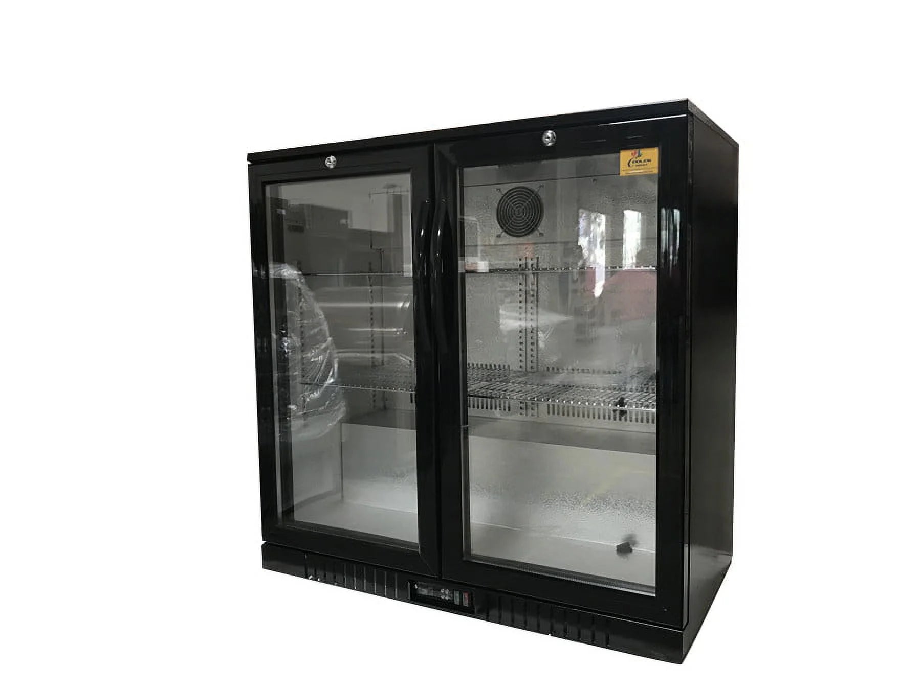 7.4 Cu.Ft Commercial Back Bar Cooler Refrigerator 2 Glass Door