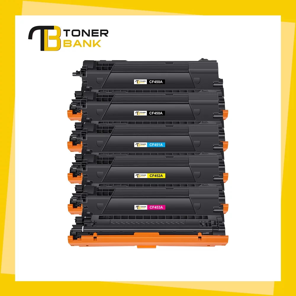 655A Toner Cartridge 5-Pack Compatible for HP 655A CF450A CF451A CF452A CF453A Color LaserJet Enterprise M652dn M653dn M653dh M653x MFP-M681dh M681f Flow MFP M681z M682z Printer
