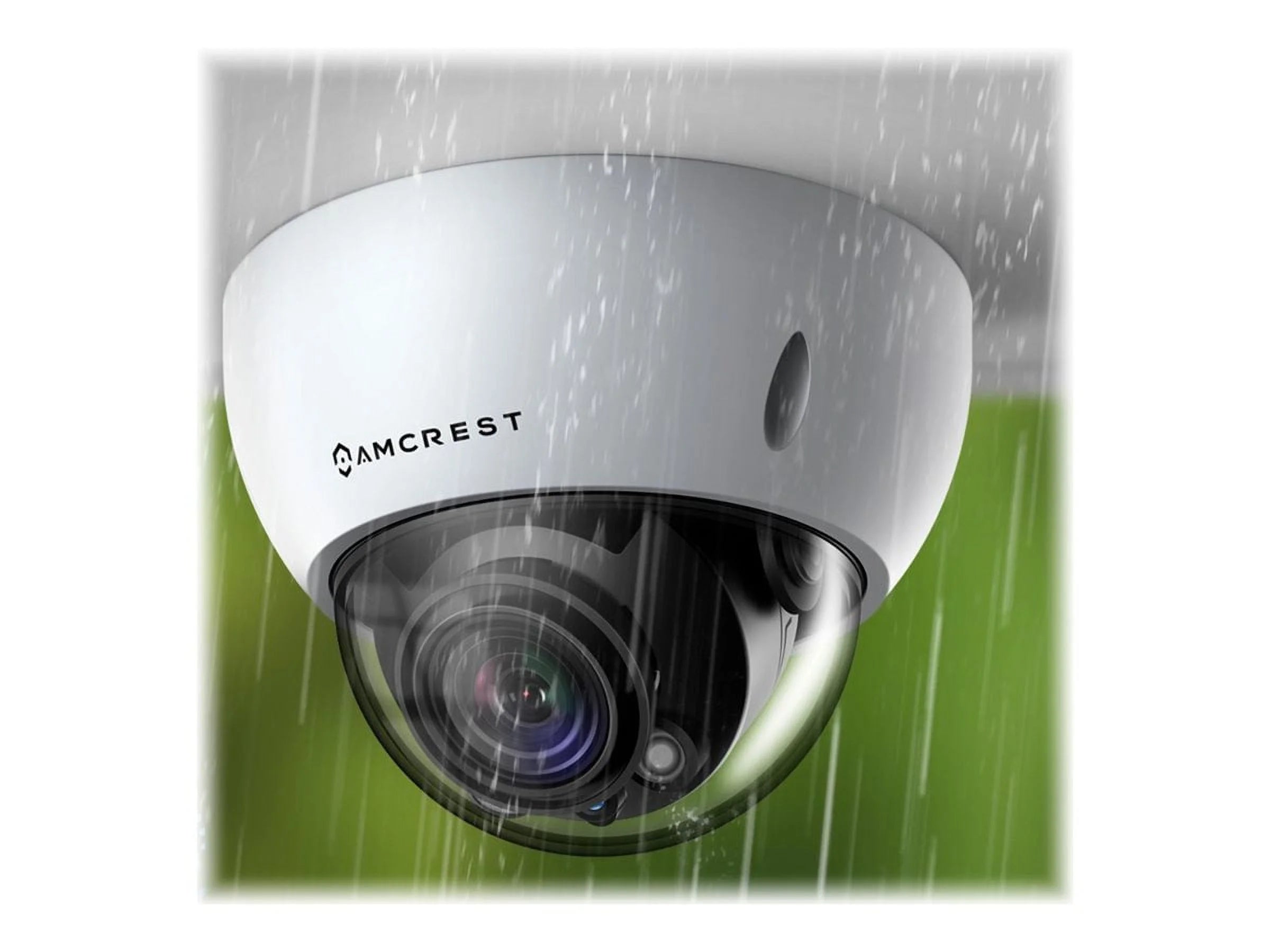 Amcrest IP8M-VD2793EW - Network surveillance camera - dome - outdoor - vandal / weatherproof - color (Day&Night) - 8 MP - 3840 x 2160 - 4K - audio - LAN 10/100 - H.264, H.265