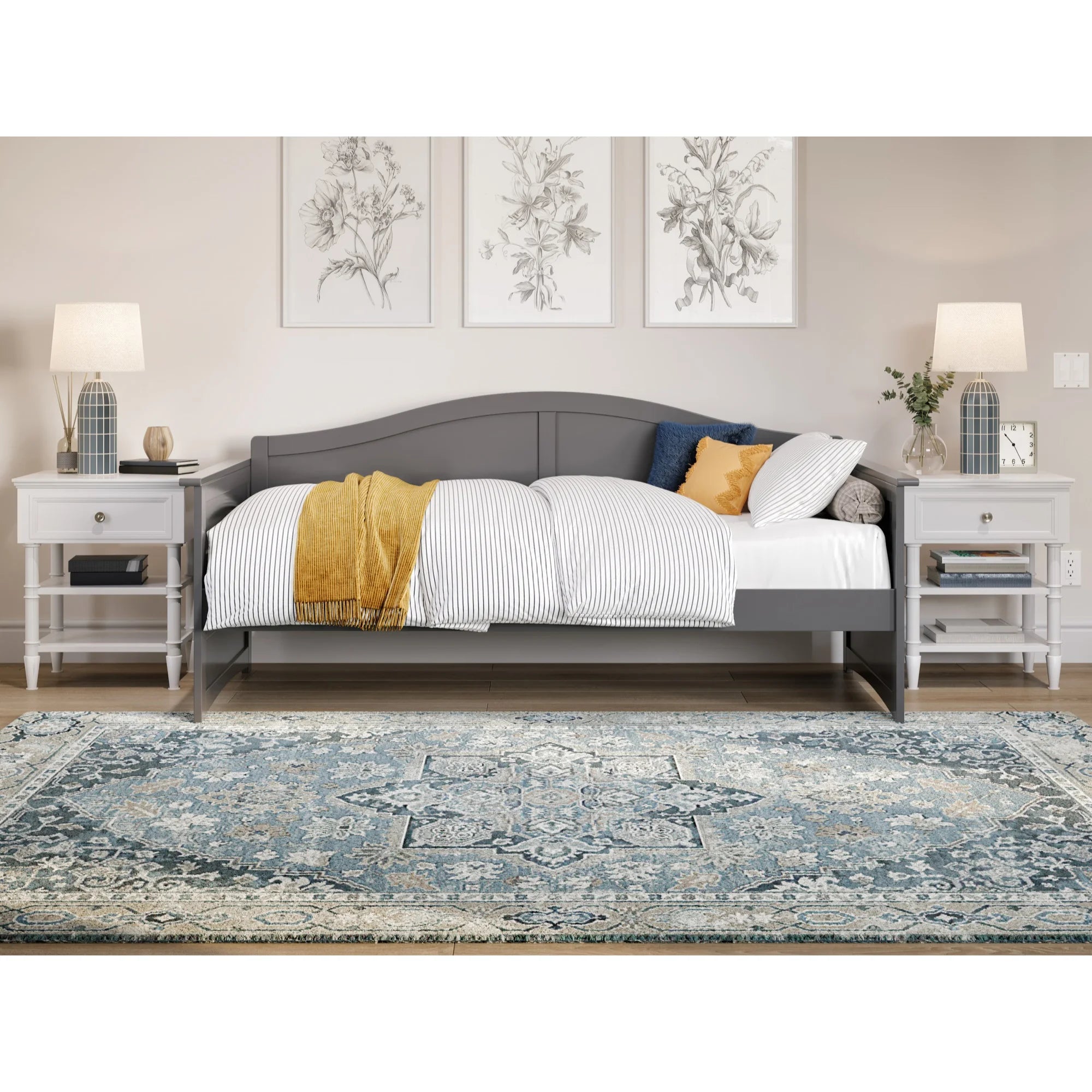 AFI Acadia Twin Wood Daybed in Grey