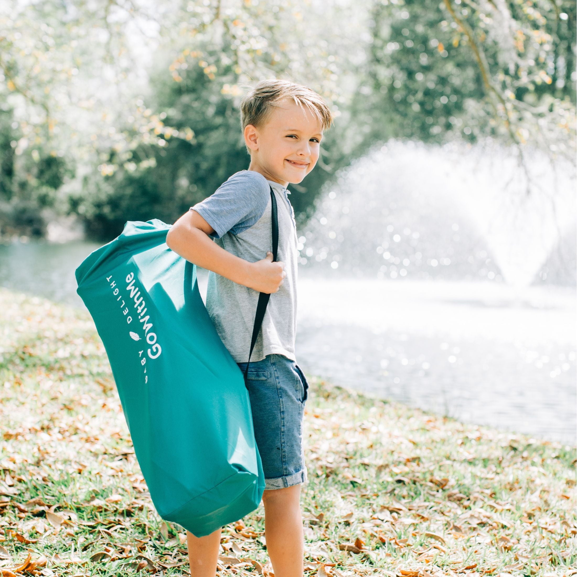 Baby Delight Go with Me Jubilee Deluxe Portable Infant Chair, Removable Canopy, Gray