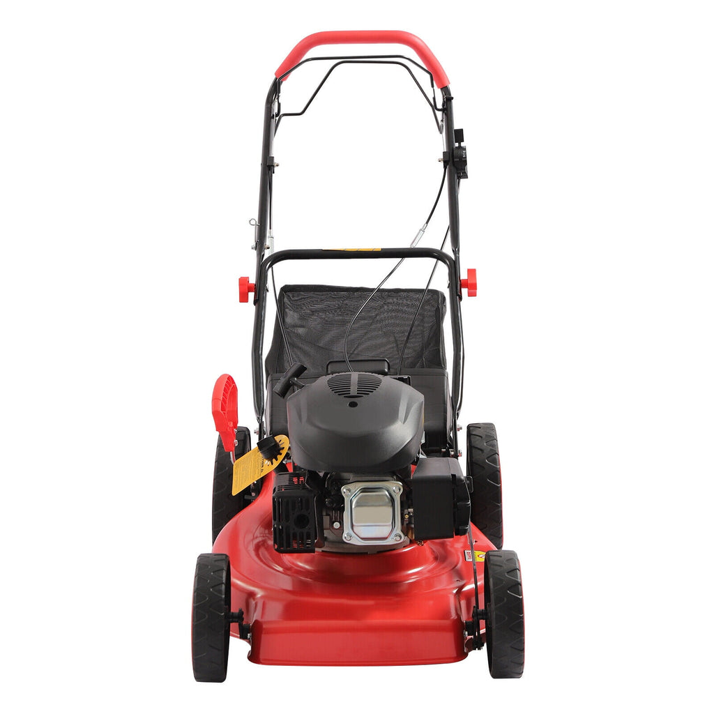 4-Stroke 173cc 4000W(6.0HP) Engine Gas Powered Lawn Mower w/ Walk-Behind Handle