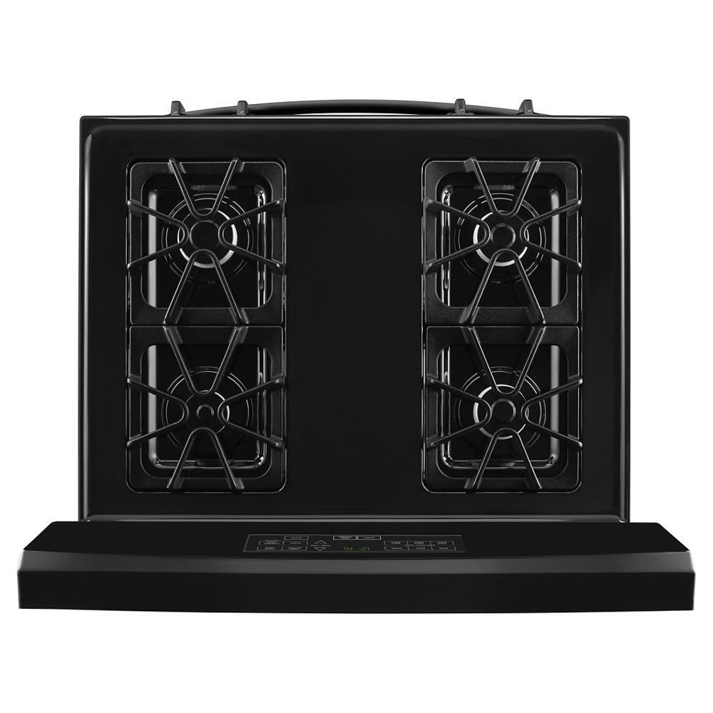 Amana AER6603SFB - Range - Freestanding - Width: 29.9 in - Depth: 27.8 in - Height: 46.9 in - with Self-Cleaning - Black