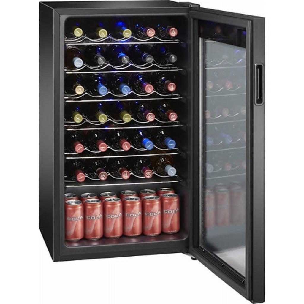 Arctic King Premium 34-Bottle Standard Wine Cooler, Glass Door, AWCA034ADB