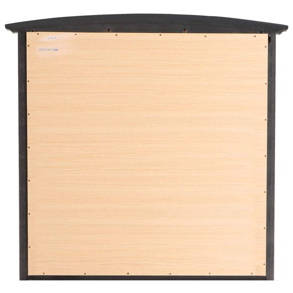 37 in. x 35 in. Classic Rectangle Framed Dresser Mirror - Black