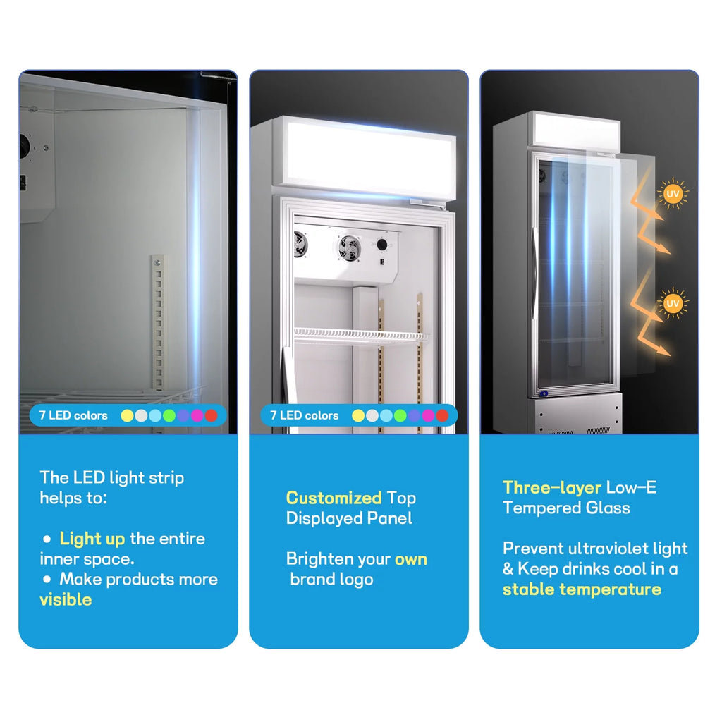 16.5 Cu.Ft Merchandising Refrigerator with Light Box