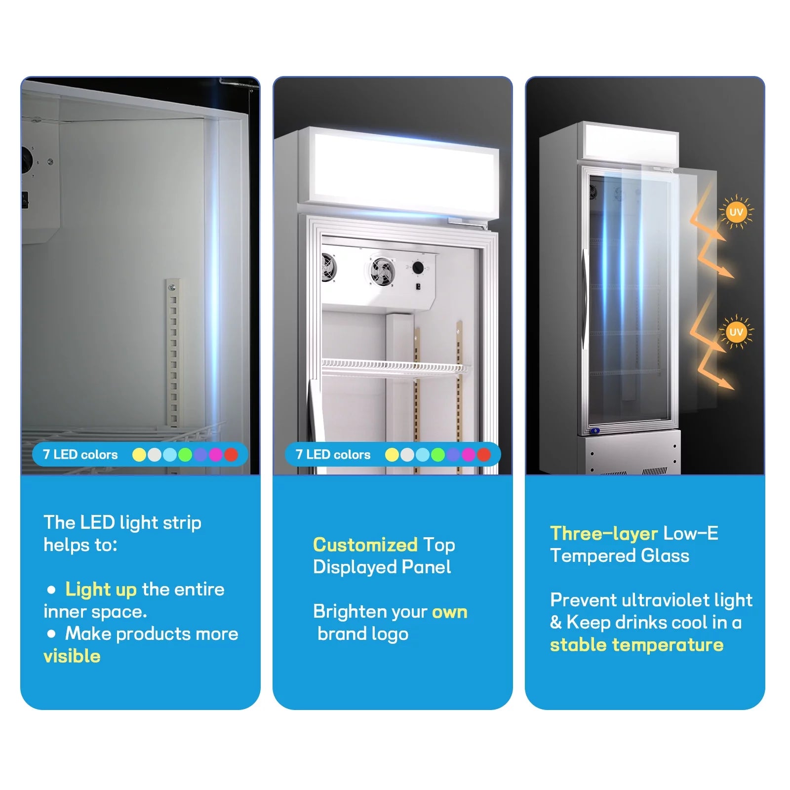 16.5 Cu.Ft Merchandising Refrigerator with Light Box