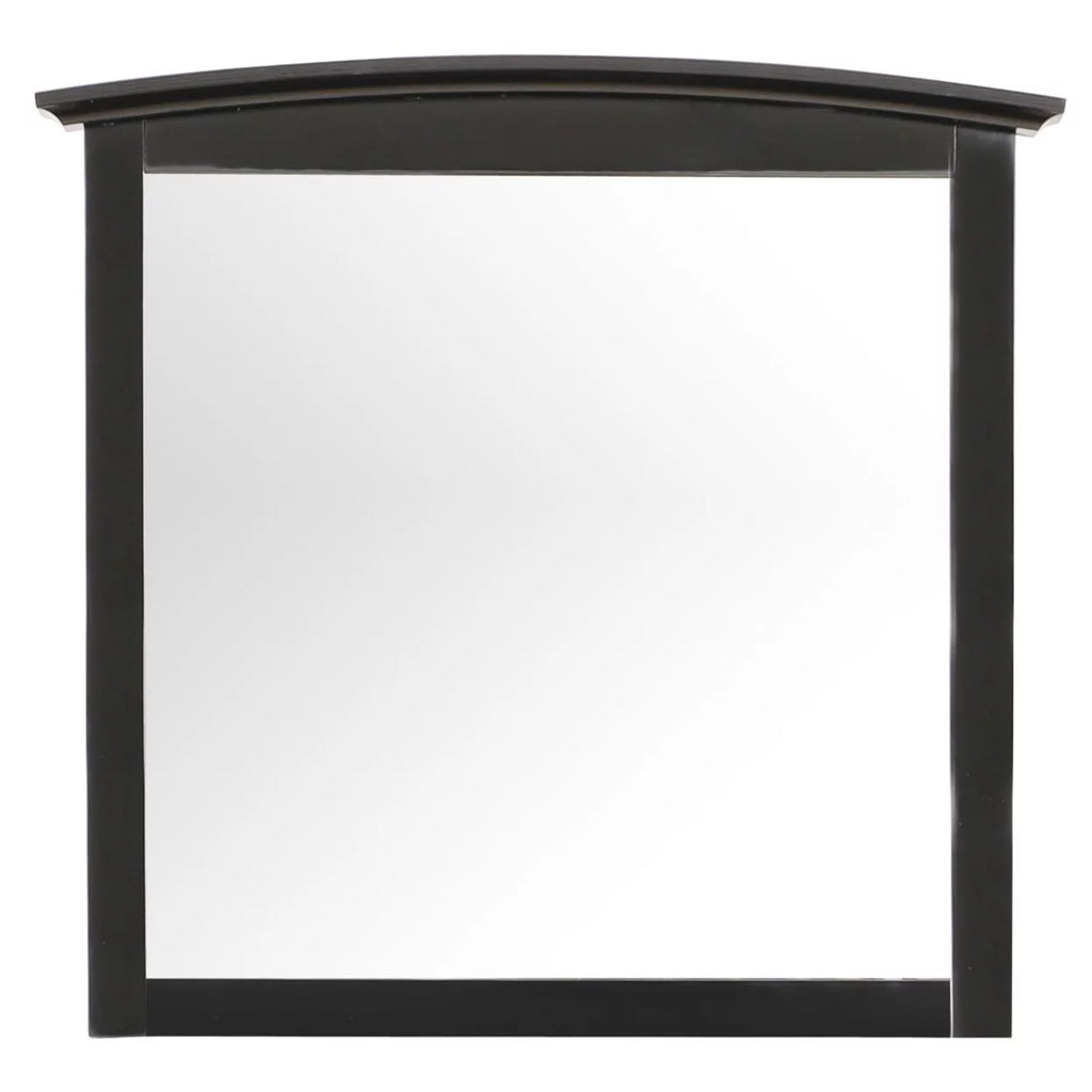 37 in. x 35 in. Classic Rectangle Framed Dresser Mirror - Black