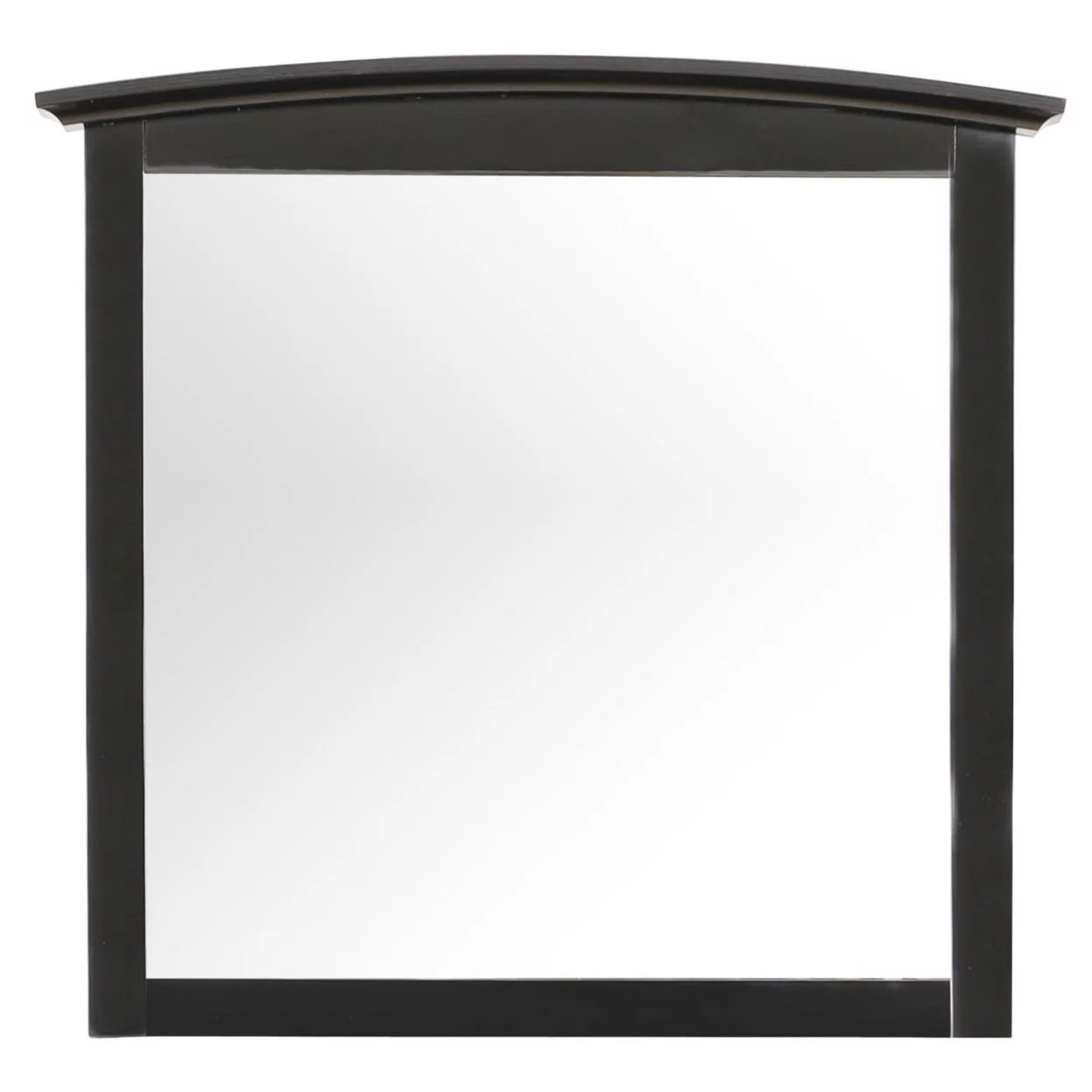 37 in. x 35 in. Classic Rectangle Framed Dresser Mirror - Black