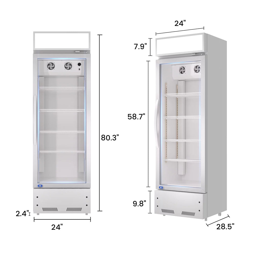 16.5 Cu.Ft Merchandising Refrigerator with Light Box