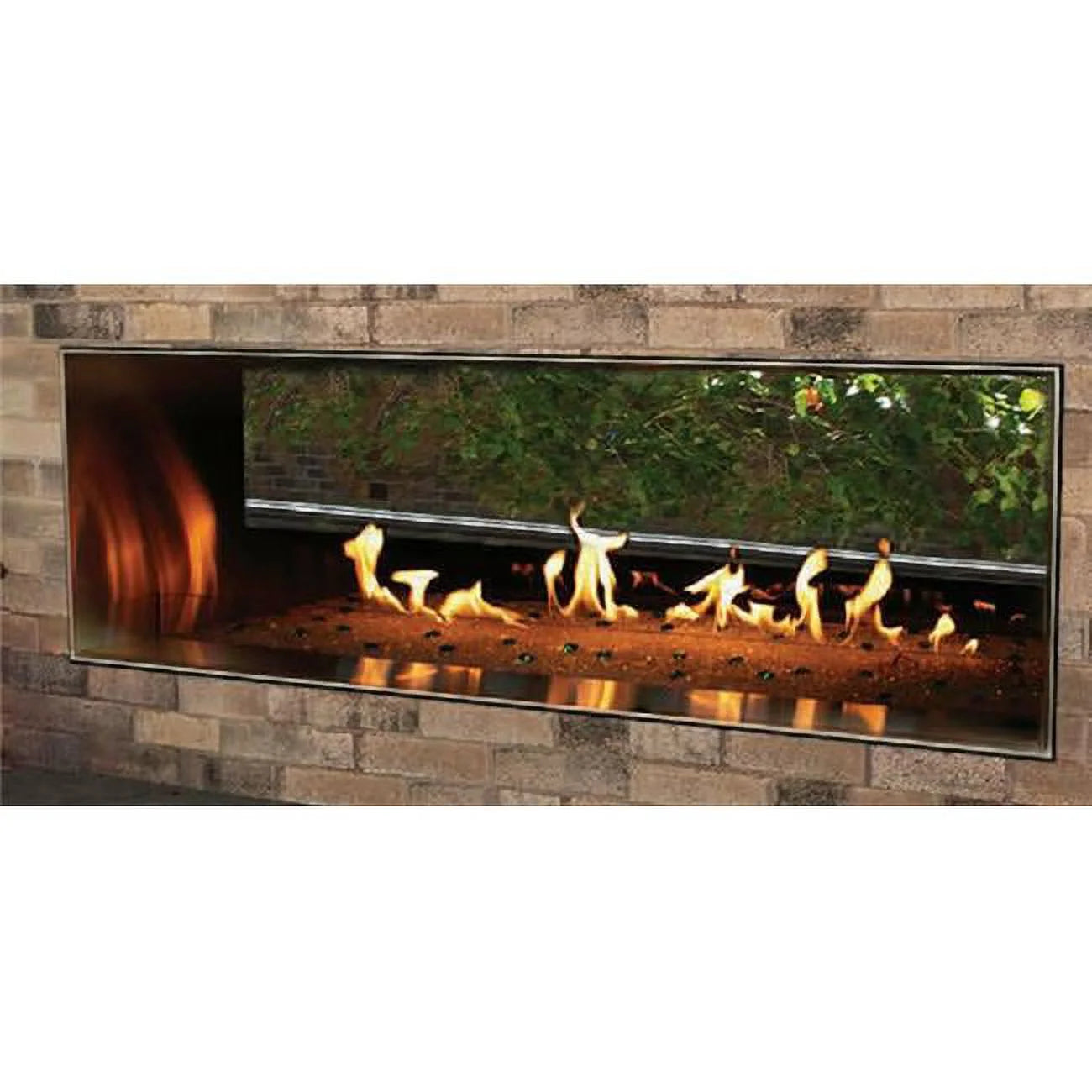 60 in. Manual Propane Linear Fireplace