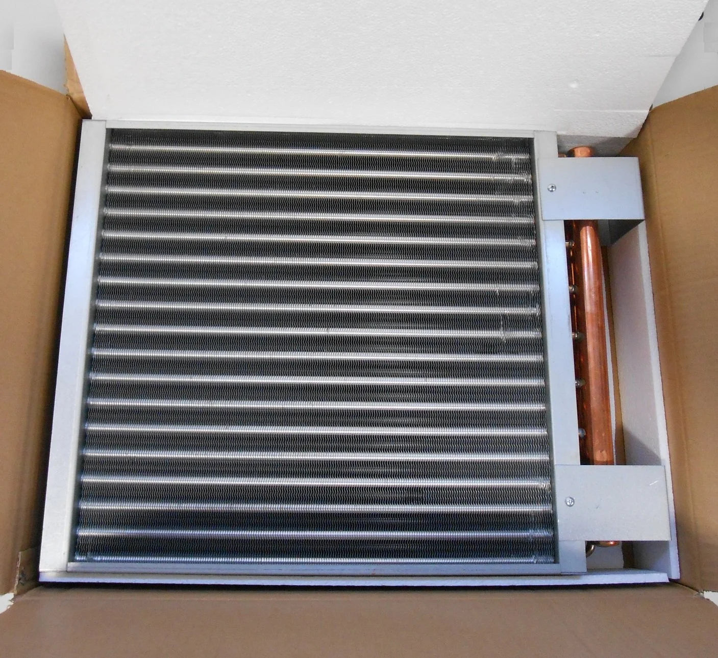 22X24 Water To Air Heat Exchanger Hot Water Coil  Wood