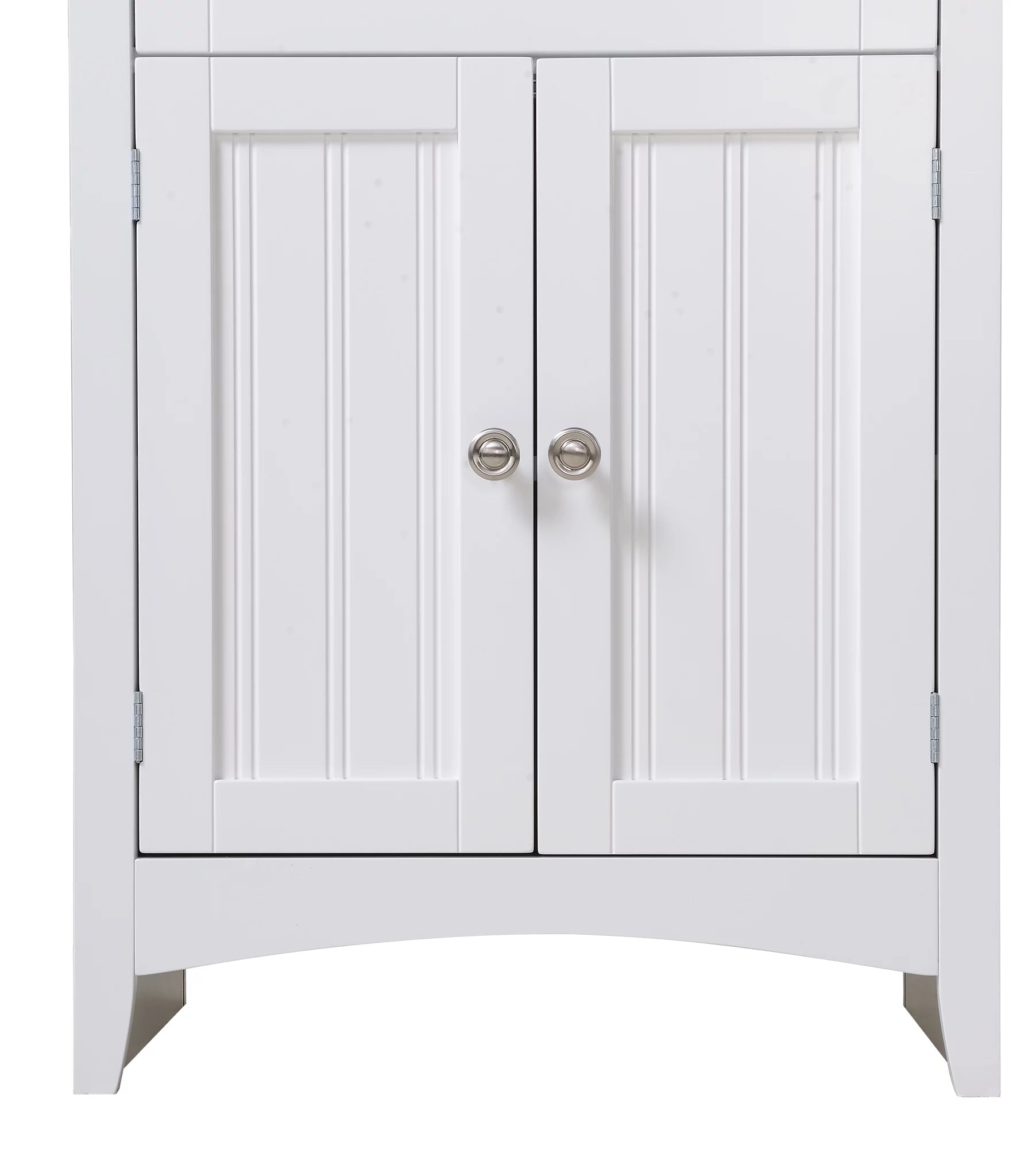 American Furniture Classics Microwave Kitchen Utility Cart Cabinet, White