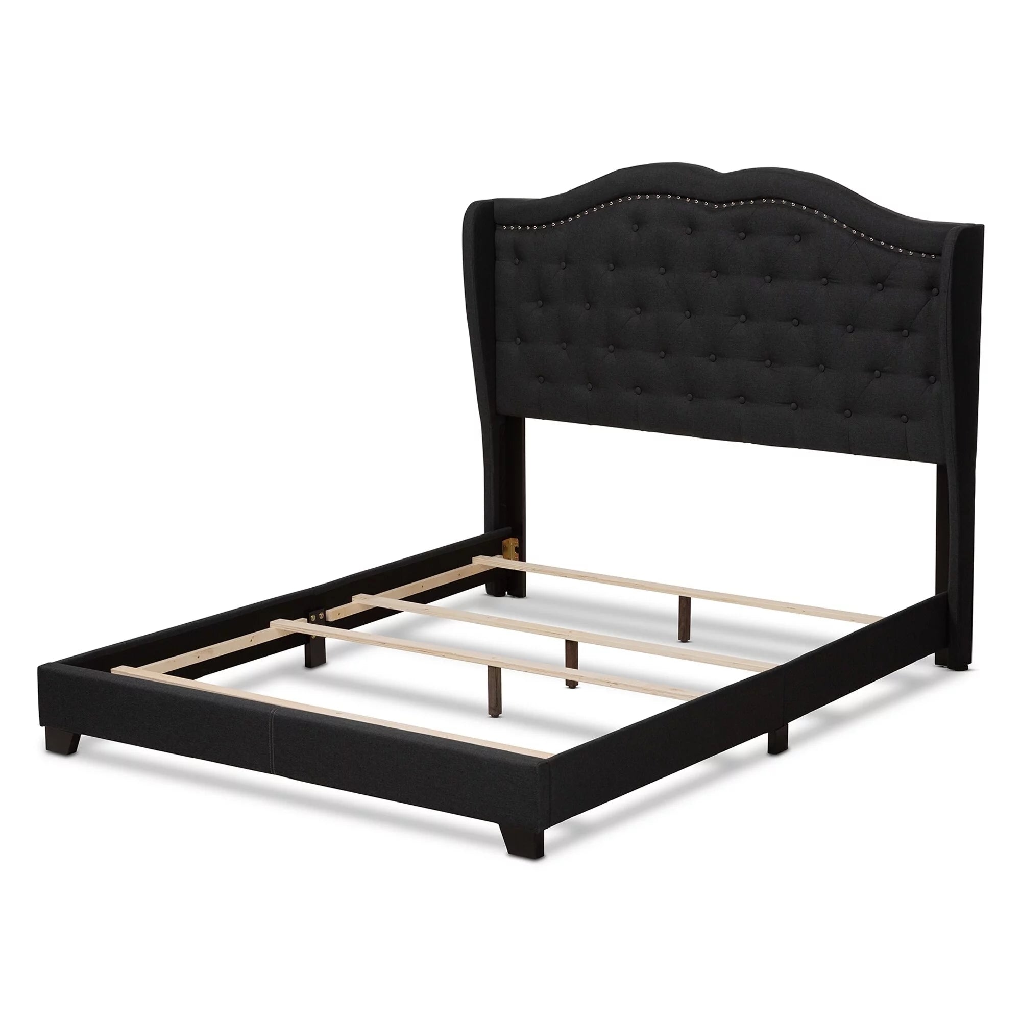 Baxton Studio Contemporary Bed by  Charcoal Queen