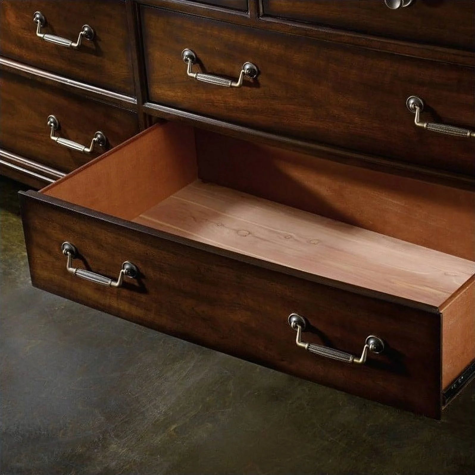 Beaumont Lane 11 Drawer Dresser in Walnut