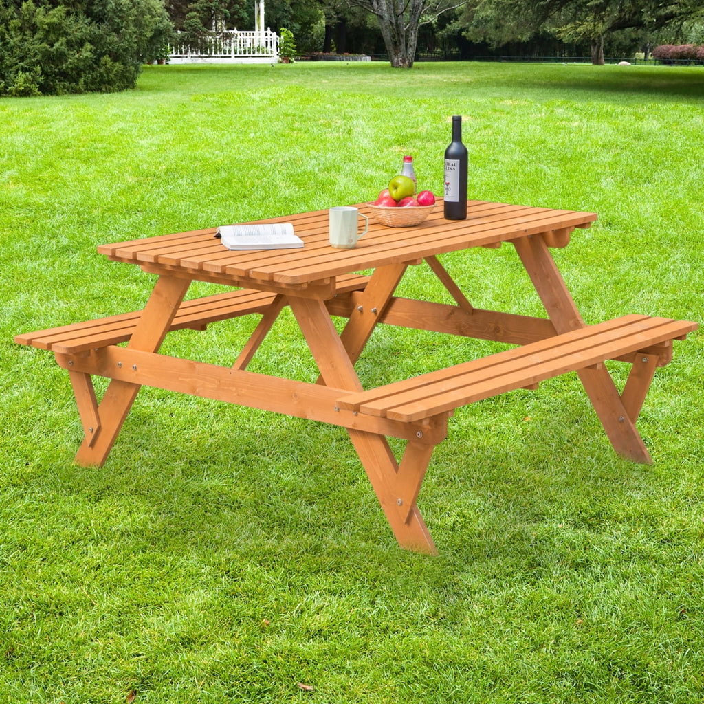 A-Frame Outdoor Patio Deck Garden Picnic Table