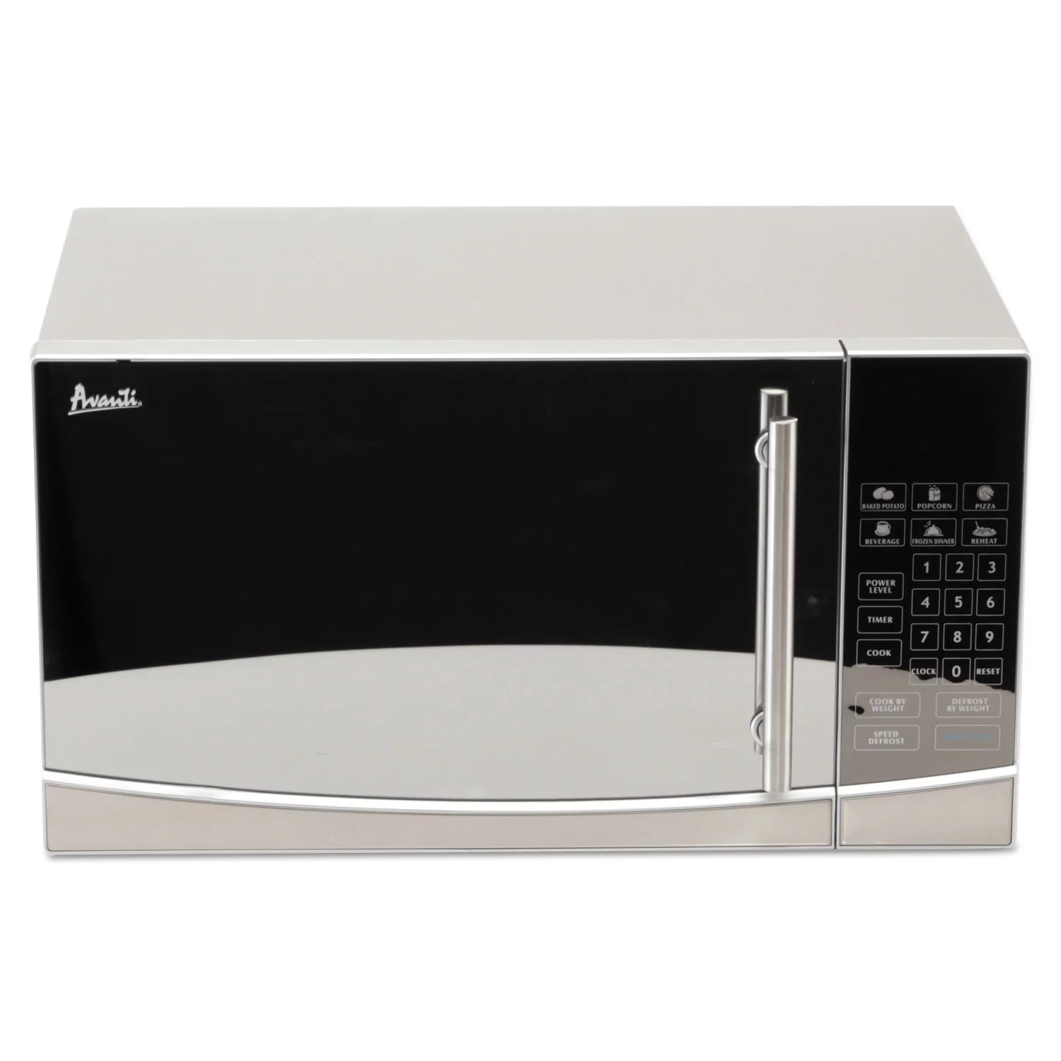 Avanti 1.1 cu. ft. Stainless Steel Microwave Oven, 1,000 W, Mirror-Finish
