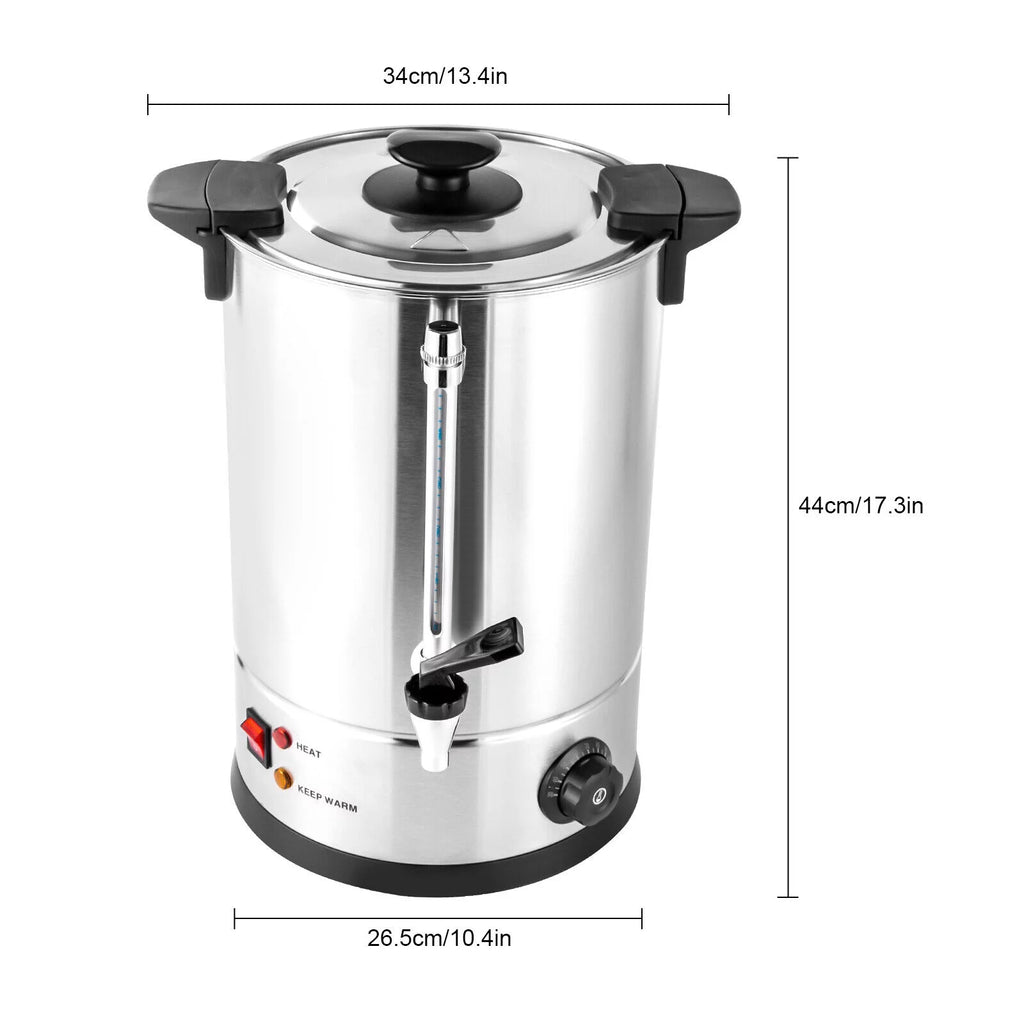 1000W Grade Stainless Steel 12L Coffee Urn Coffee Maker Hot Water Urn for Home Commercial
