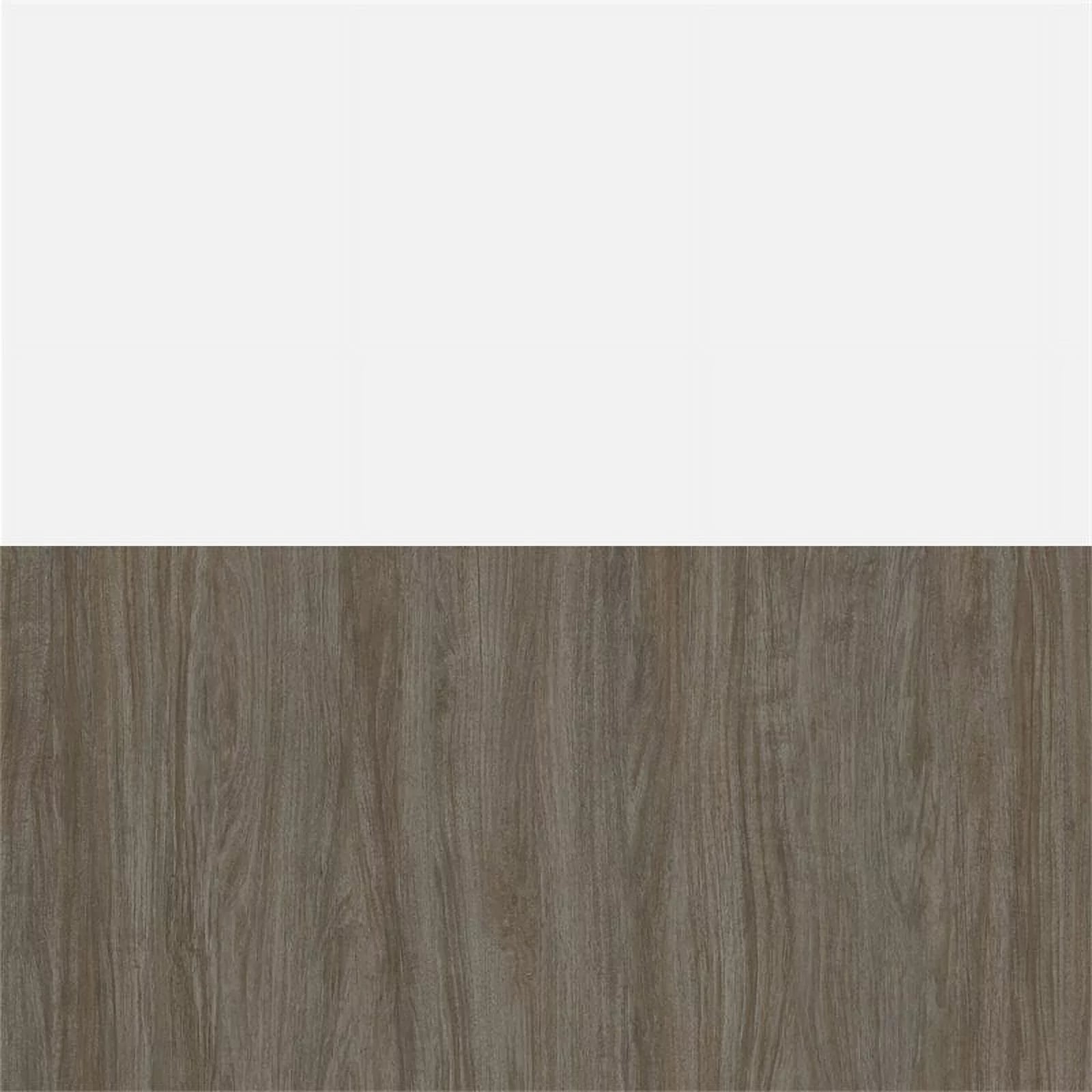 Atlin Designs 104" Modern Wood Queen Murphy Bed with 2 Storage Cabinets in White